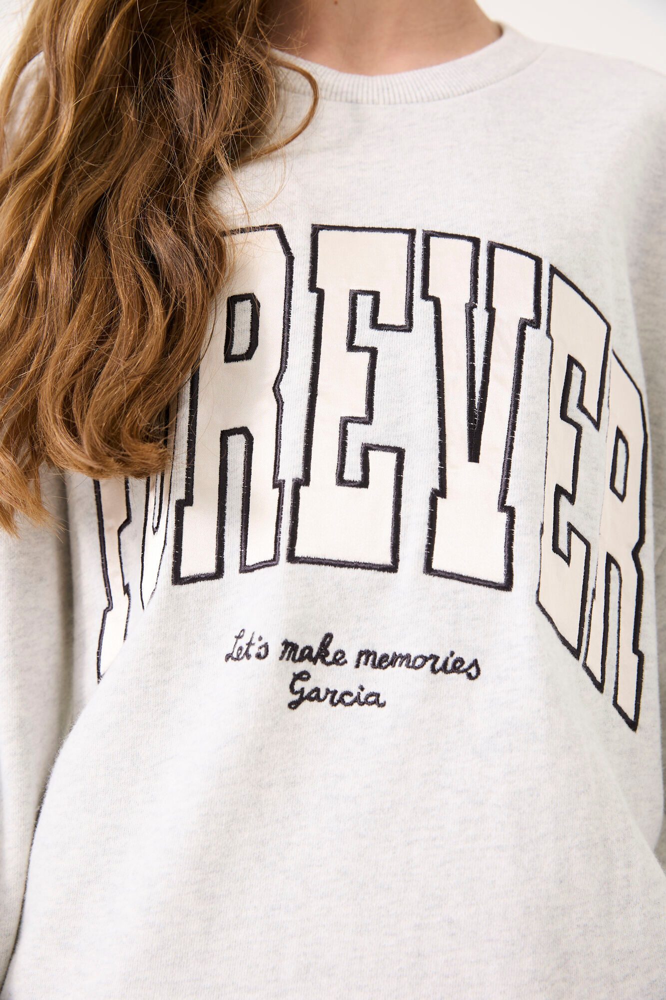 Garcia Sweatshirt met frontprint, voor meisjes
