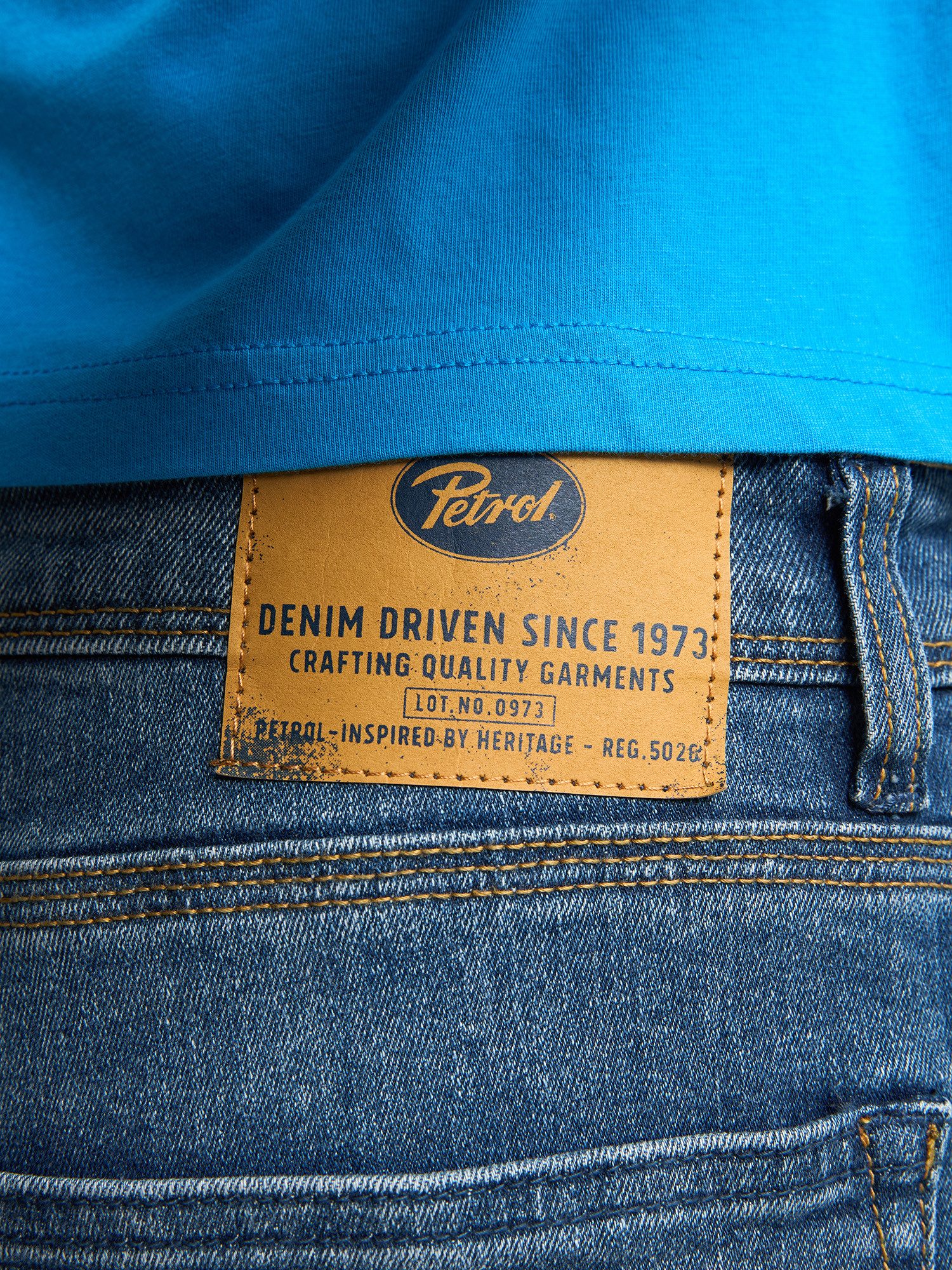 Petrol Industries Tapered jeans in five-pocketsstijl