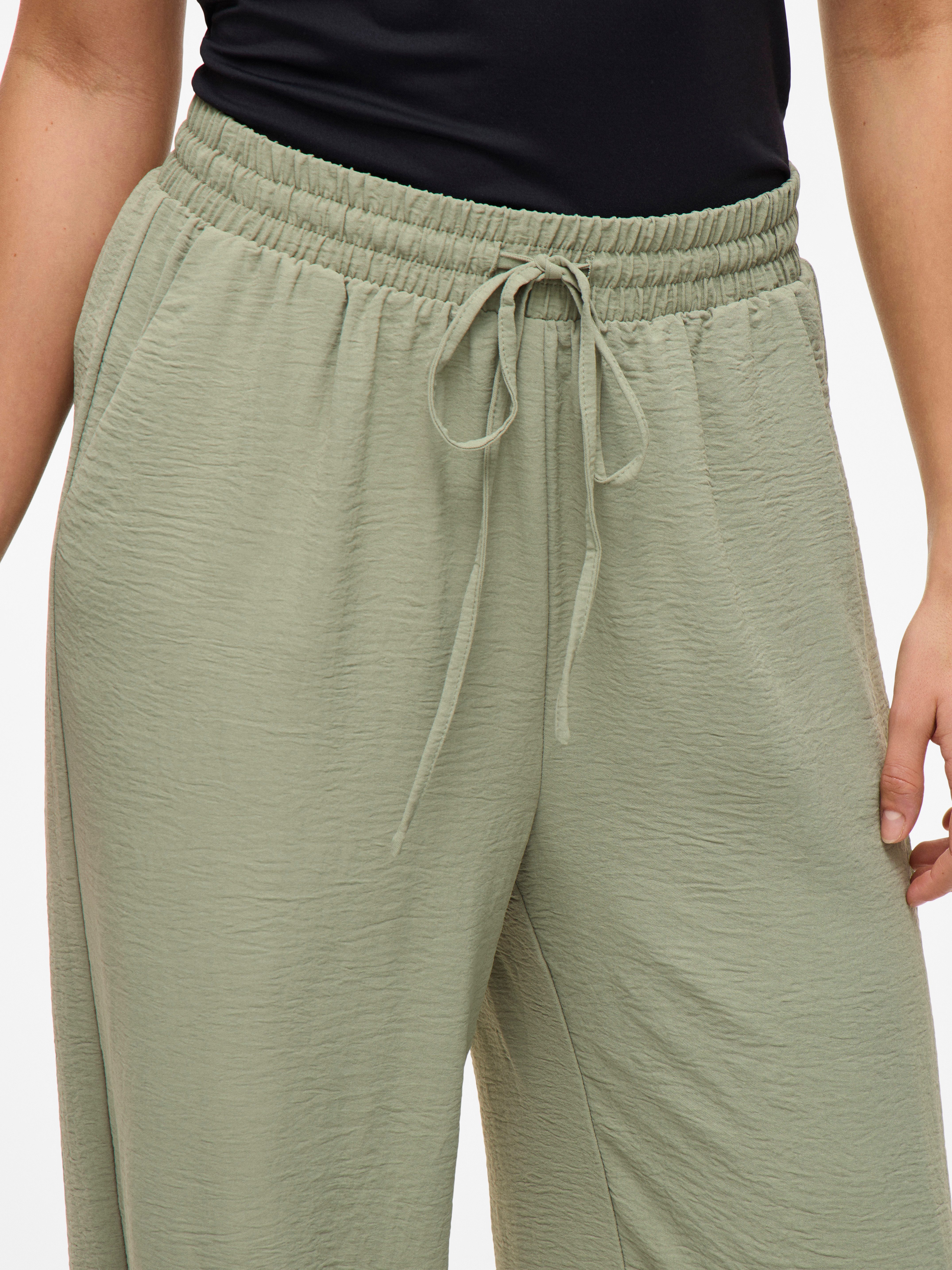 Vila Comfortbroek VIJOSA HW WIDE PANTS - NOOS