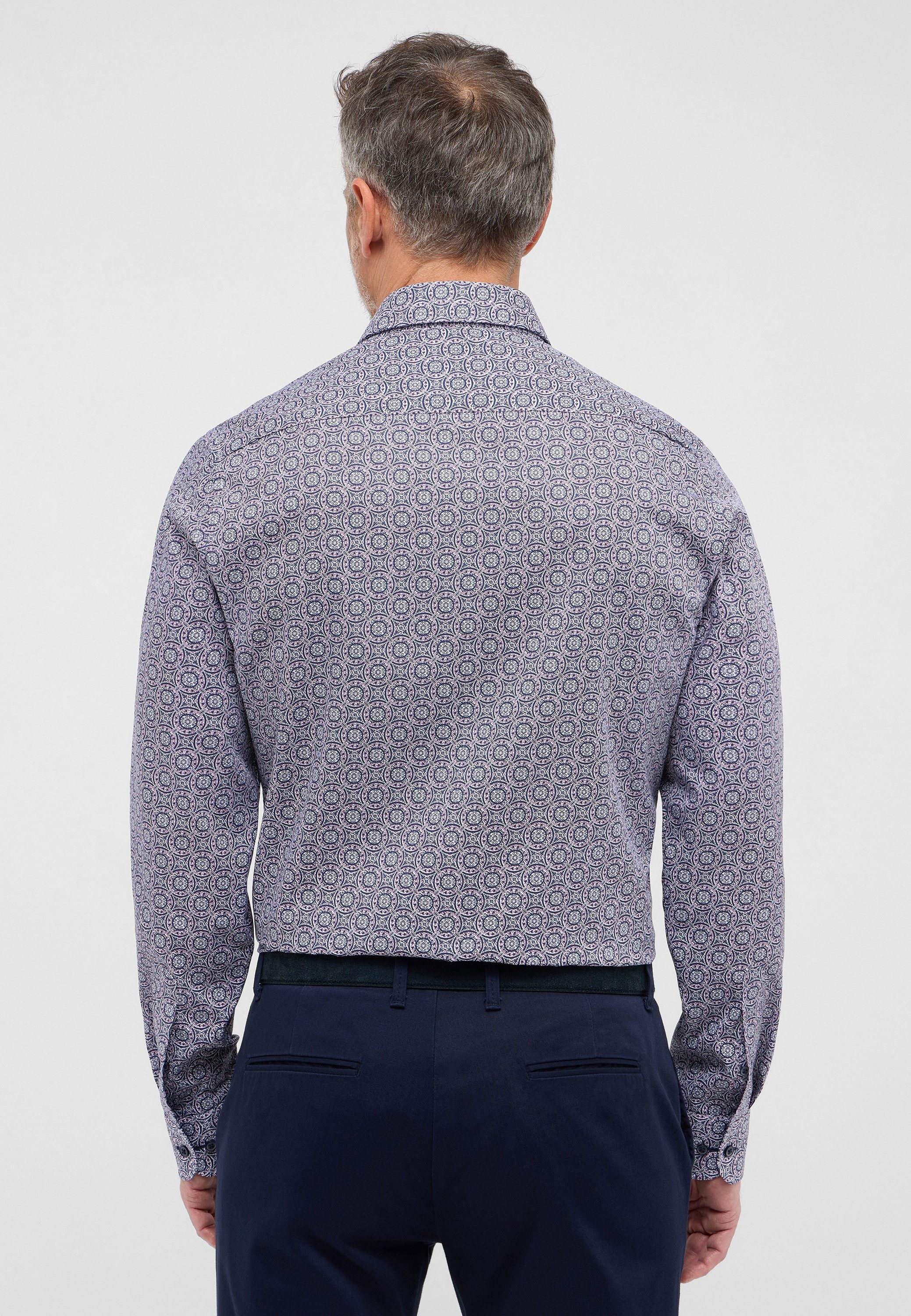 Eterna Overhemd met lange mouwen Slim fit NON IRON (strijkvrij)