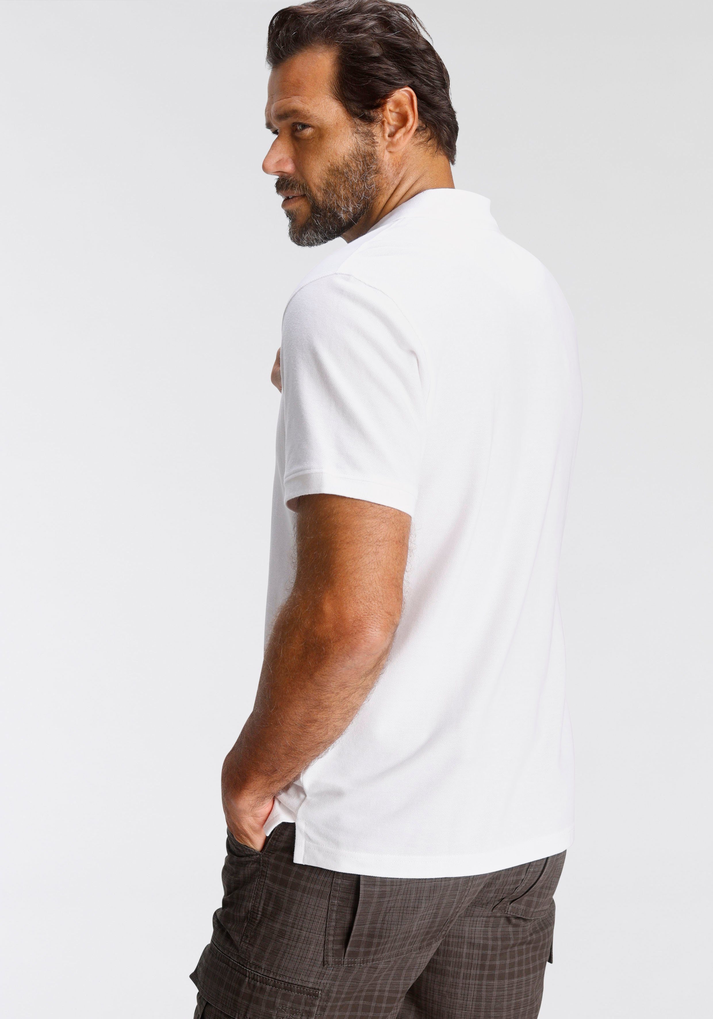 Man's World Poloshirt Korte mouwen, losse pasvorm, effen