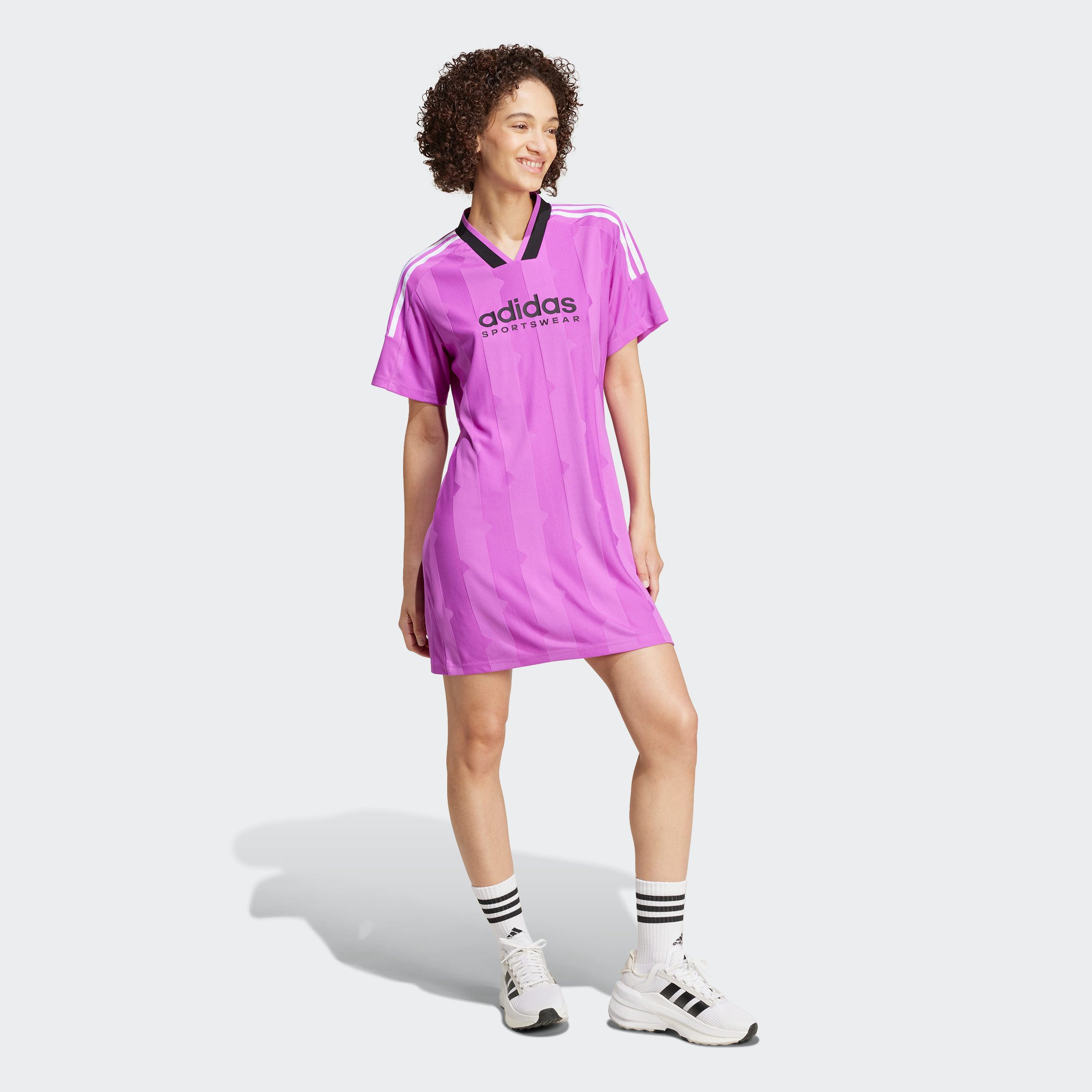 adidas Sportswear Shirtjurk W TIRO Q3 DRE (1-delig) dames shirtjurken maat XS paars