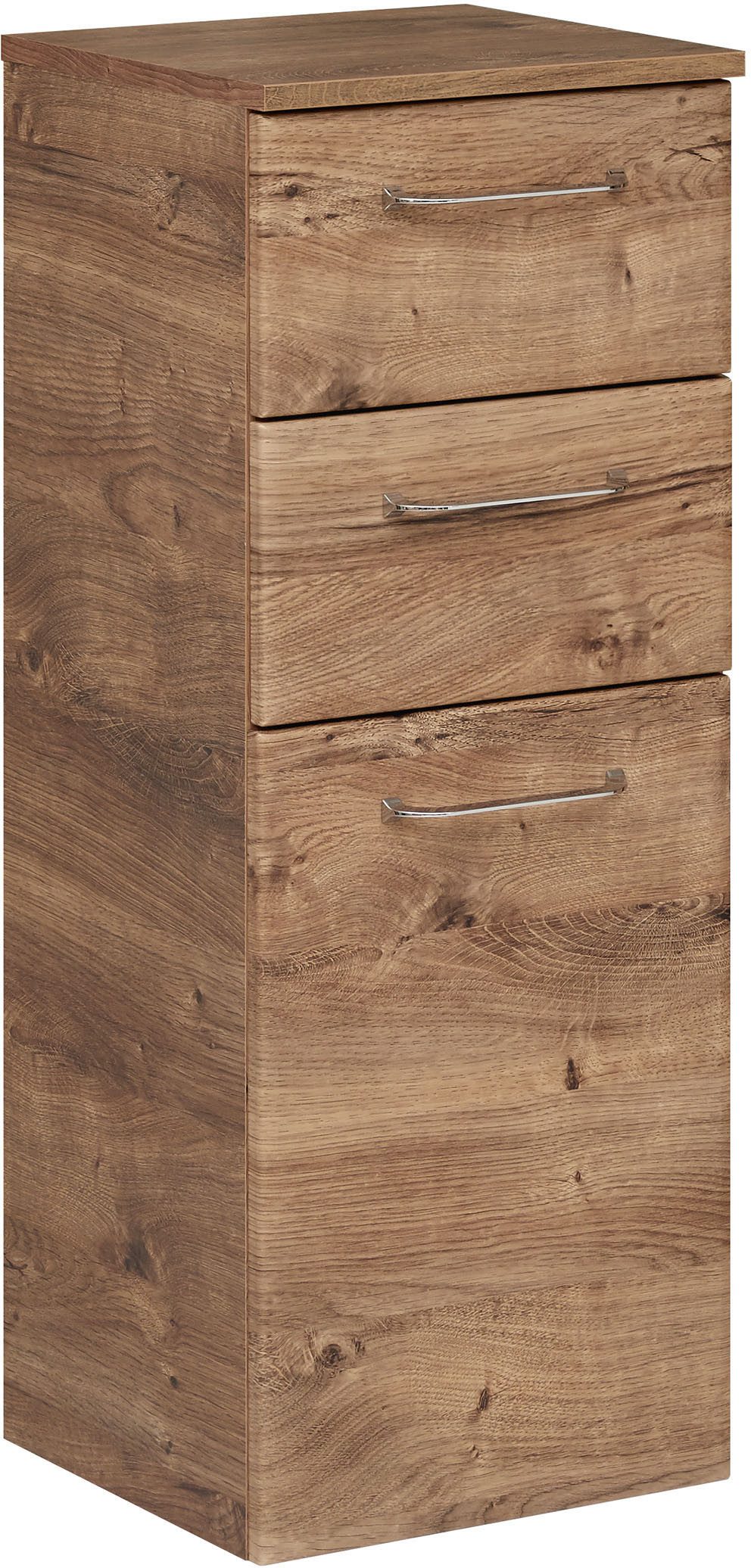 Saphir Badmeubelset Quickset 943 4-delig, glazen wastafel en LED-spiegelkast Badmeubels zonder wastafel, incl. deurdemper, 7 deuren, 2 lades (set, 4 stuks)