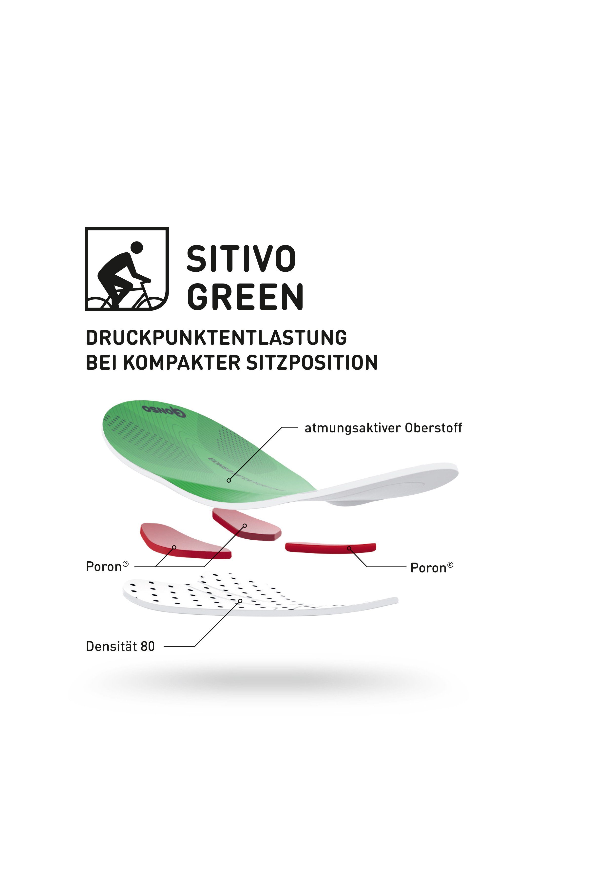 Gonso Fietsbroek SITIVO W 0 Dames fietsbroek met innovatief zitkussenconcept