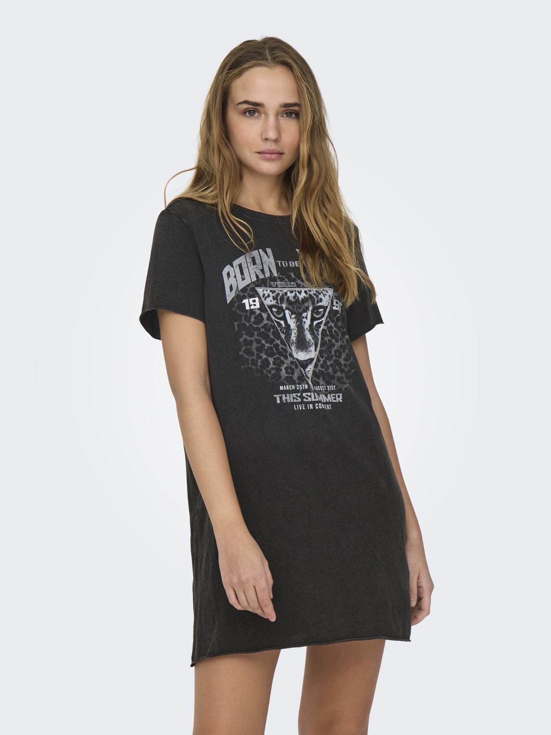 Only Shirtjurk ONLLUCY LIFE DRESS S/S JRS NOOS