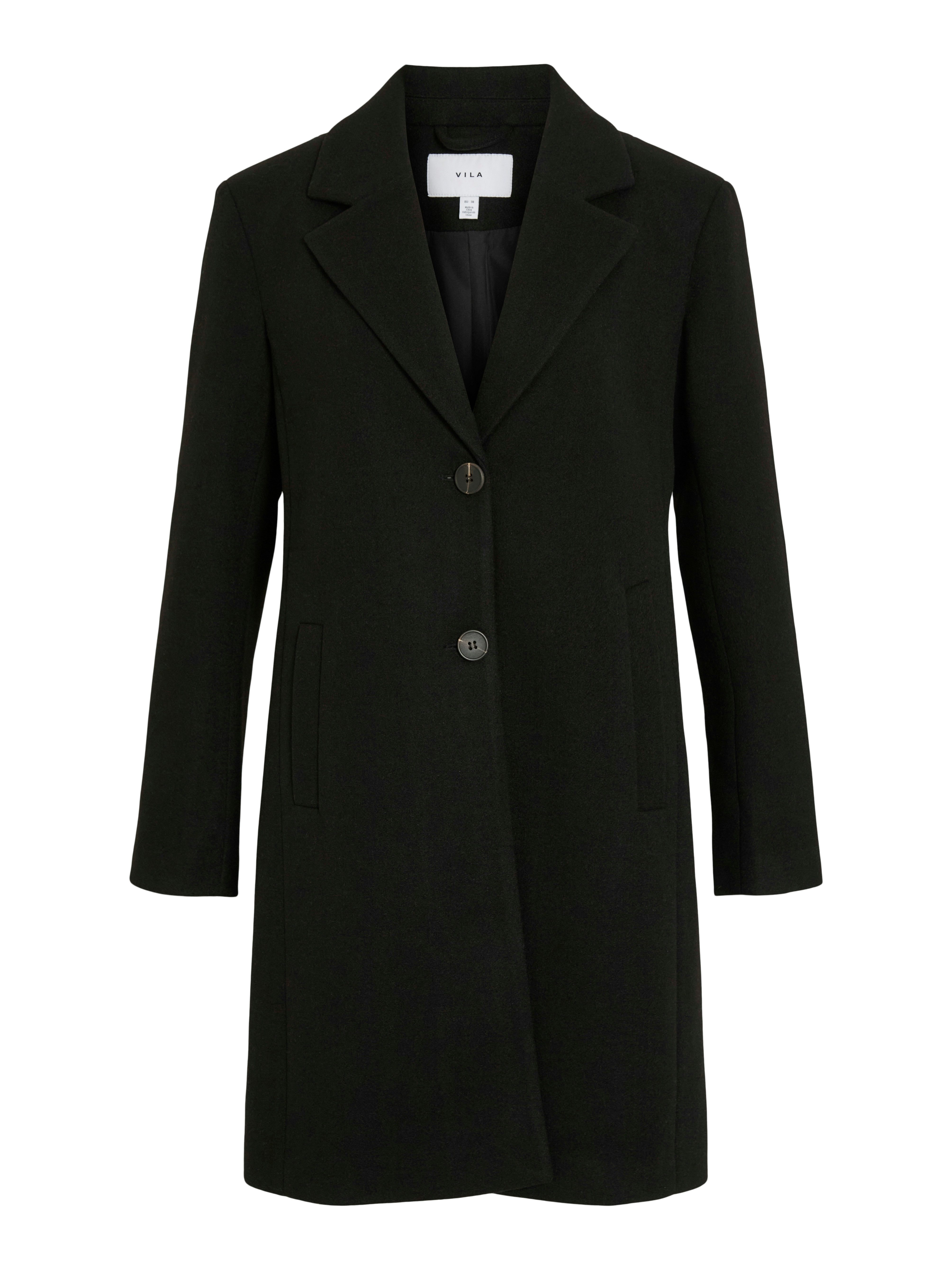 Vila Korte jas VICLAUDIA BUTTON COAT - NOOS