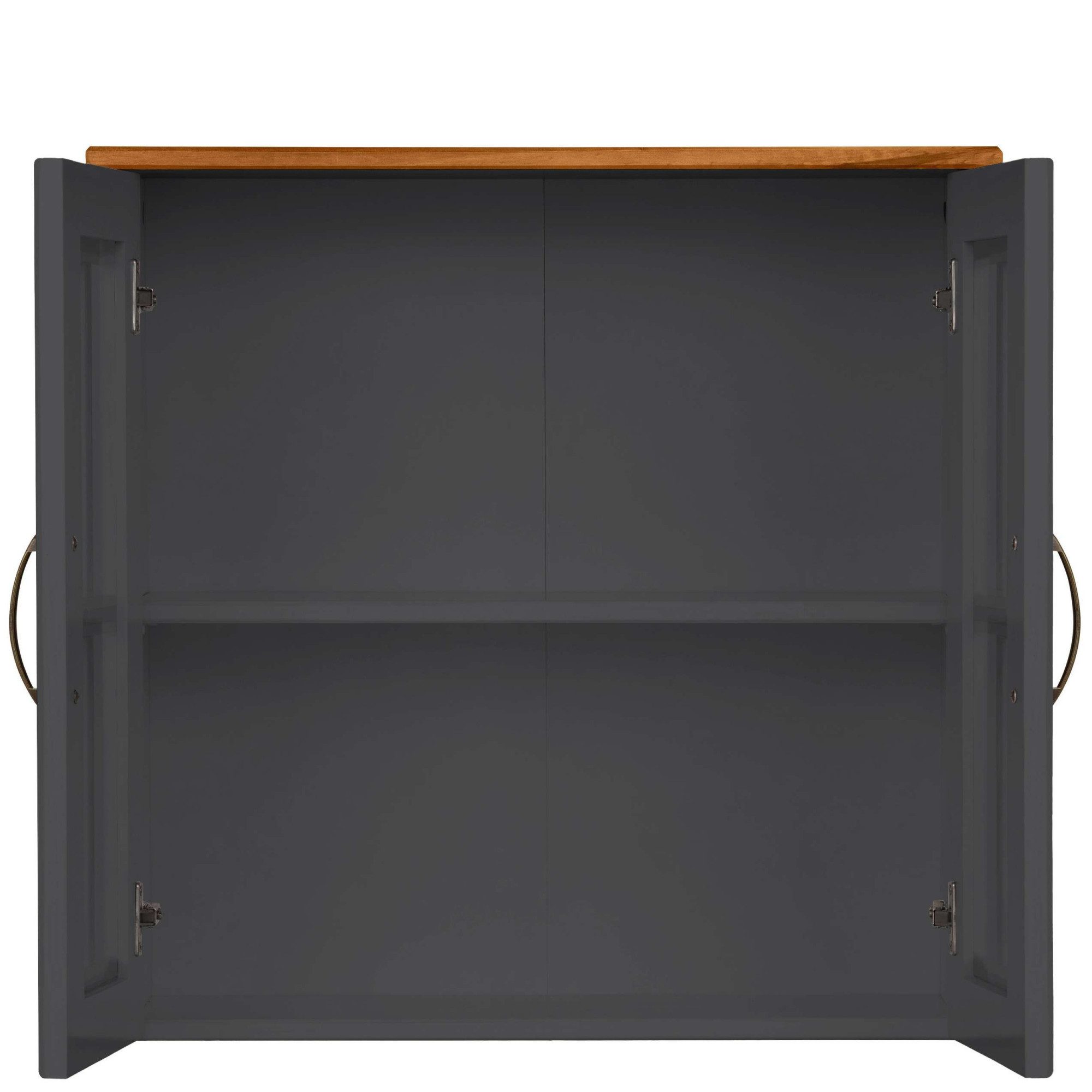 Home affaire Hangend kastje Rodby Massief, FSC®-gecertificeerd hout, grepen metaal, breedte 60 cm, hoogte 60 cm