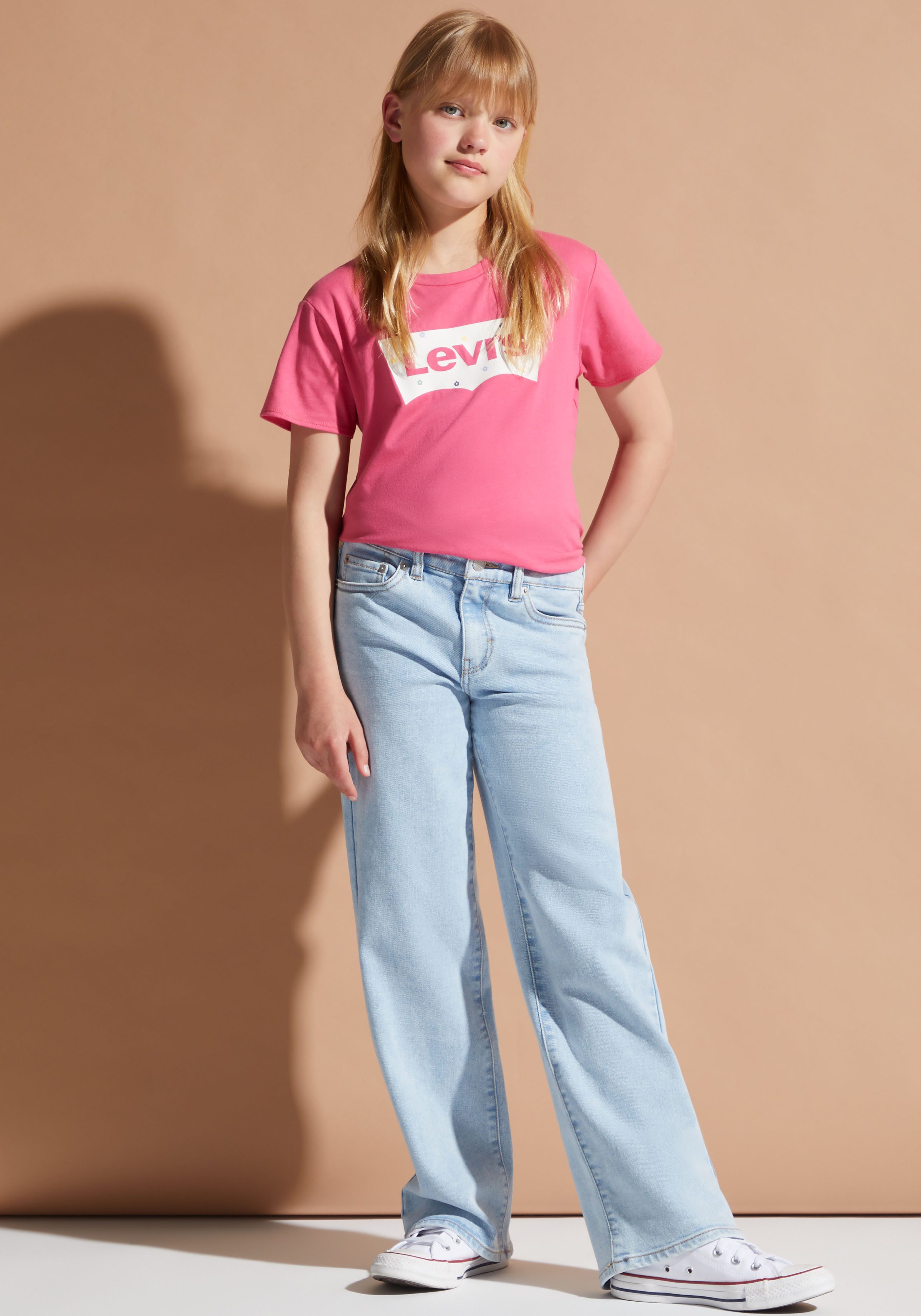 Levi's Kidswear Shirt met print BATWING FILL SS TEE