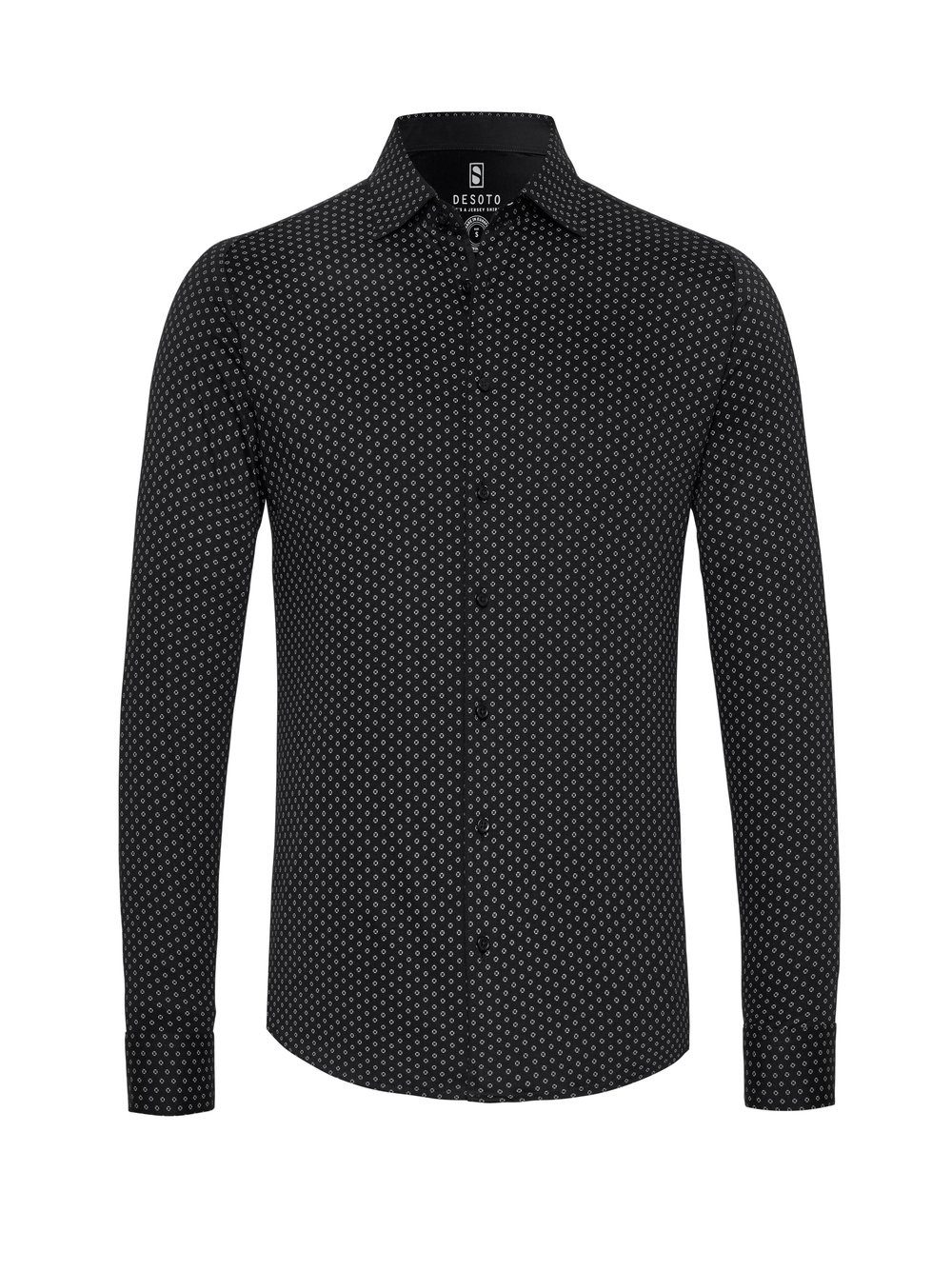 Desoto Businessoverhemd Casual Kent 1/1 Met minimal-print