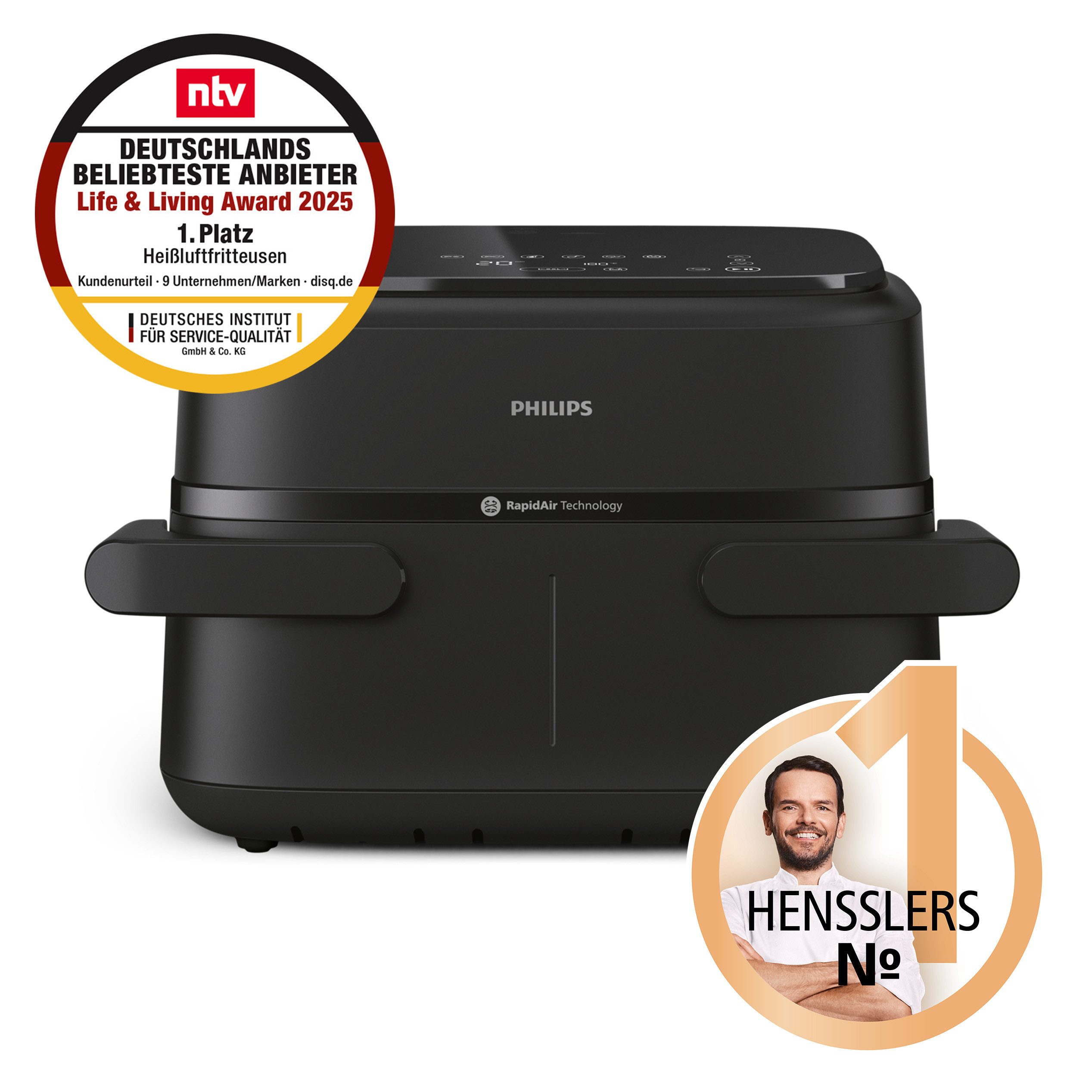 Philips Airfryer 1000 Flexible Basket NA150/00, twee manden met 7.1L