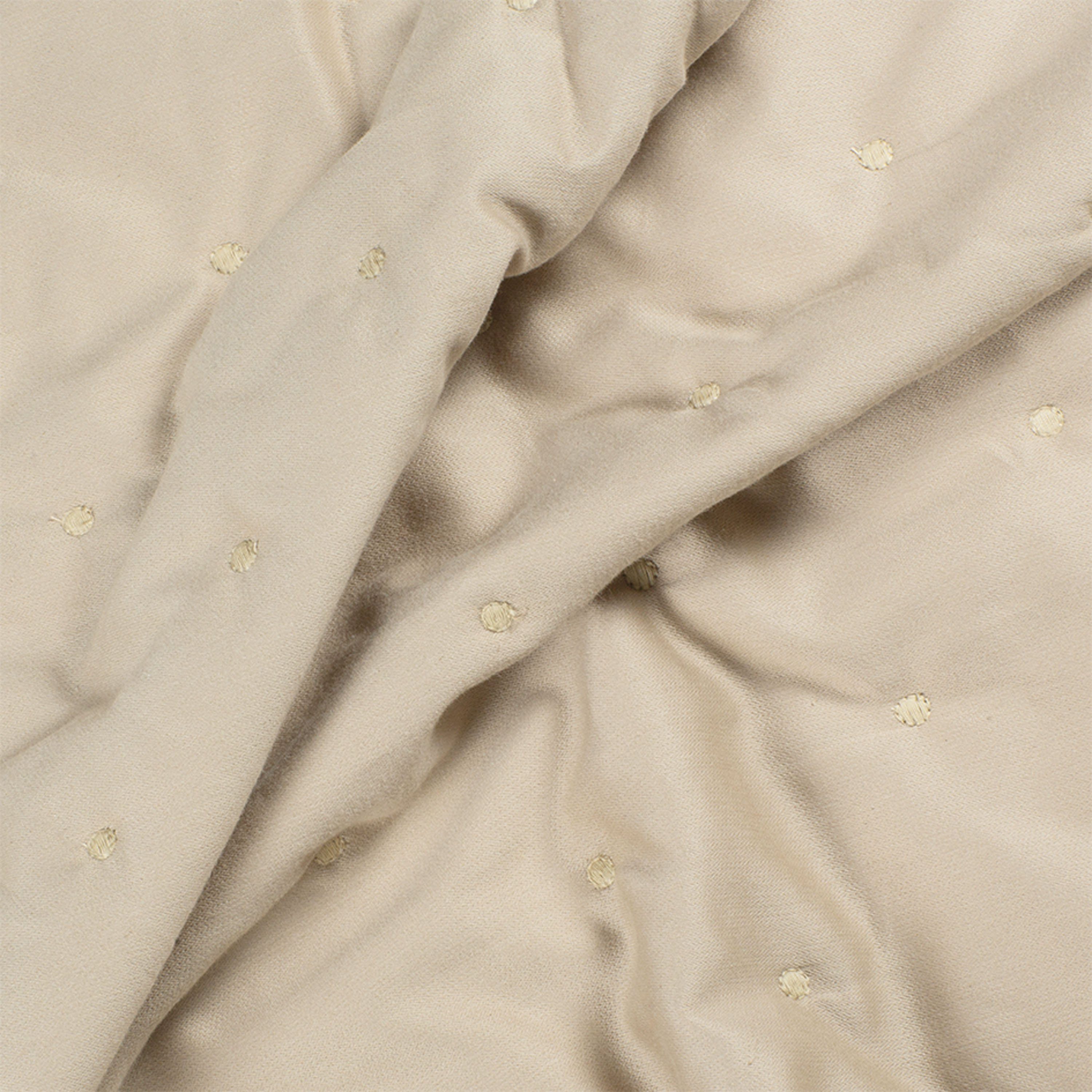 SCHÖNER WOHNEN-KOLLEKTION Beddensprei Soft met stippenstepping en ingenaaid fleece-futter