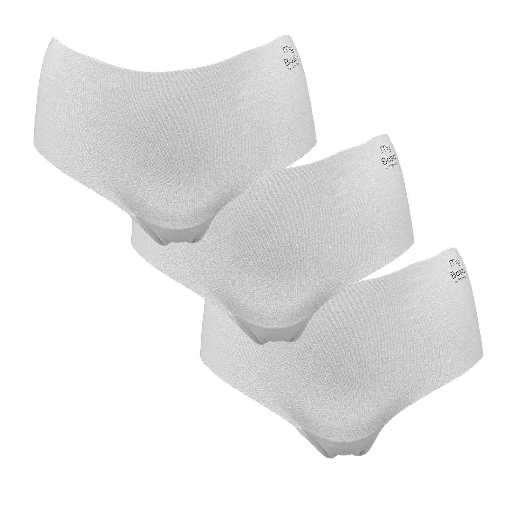MUSTANG Hipster Free cut hipster (Set van 3) dames lingerie maat L wit