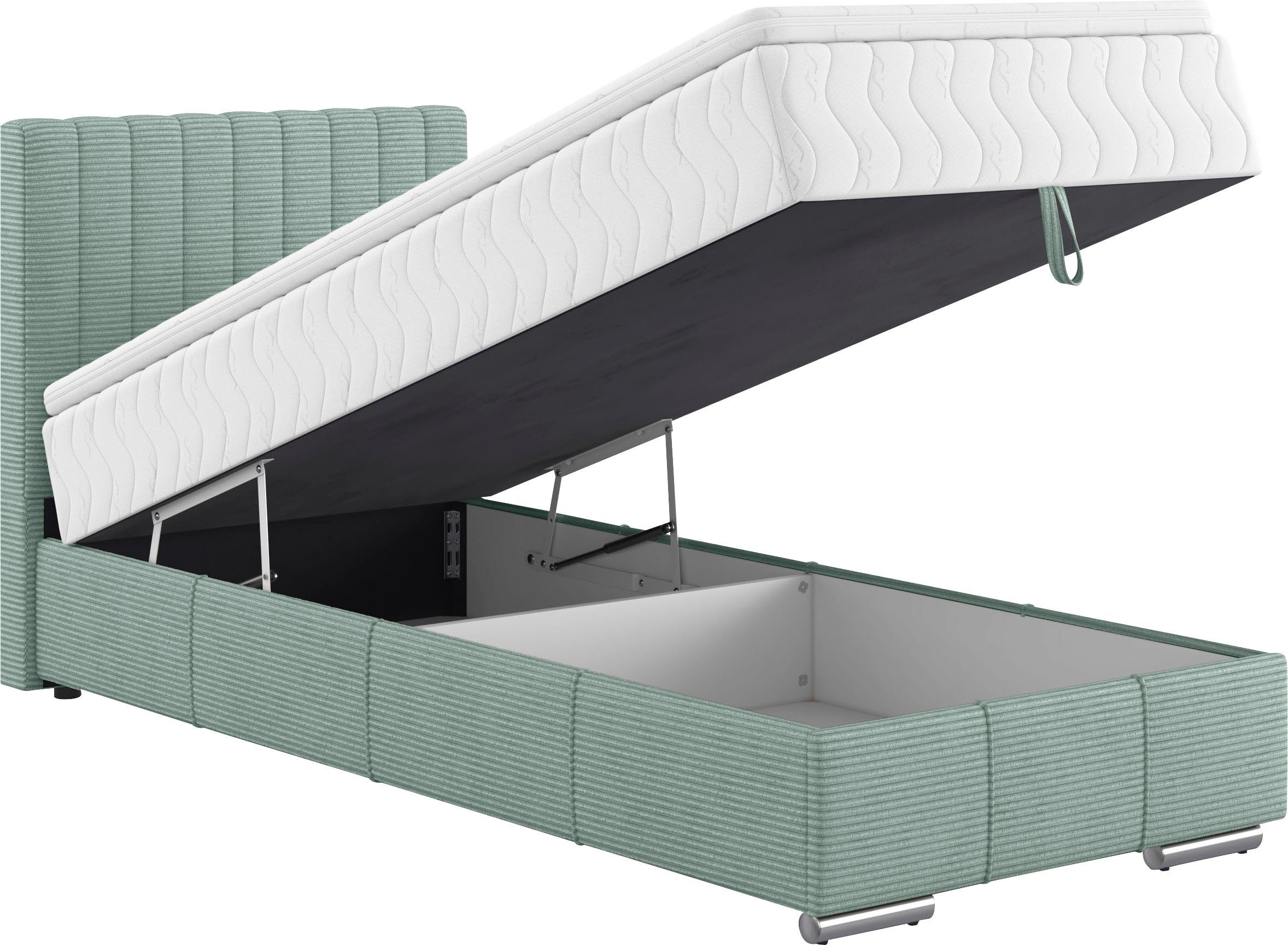 INOSIGN Boxspring Thor met bedbodem, incl. matras, topverkoper Topmatras en sierkussen, in verschillende hardheden beschikbaar