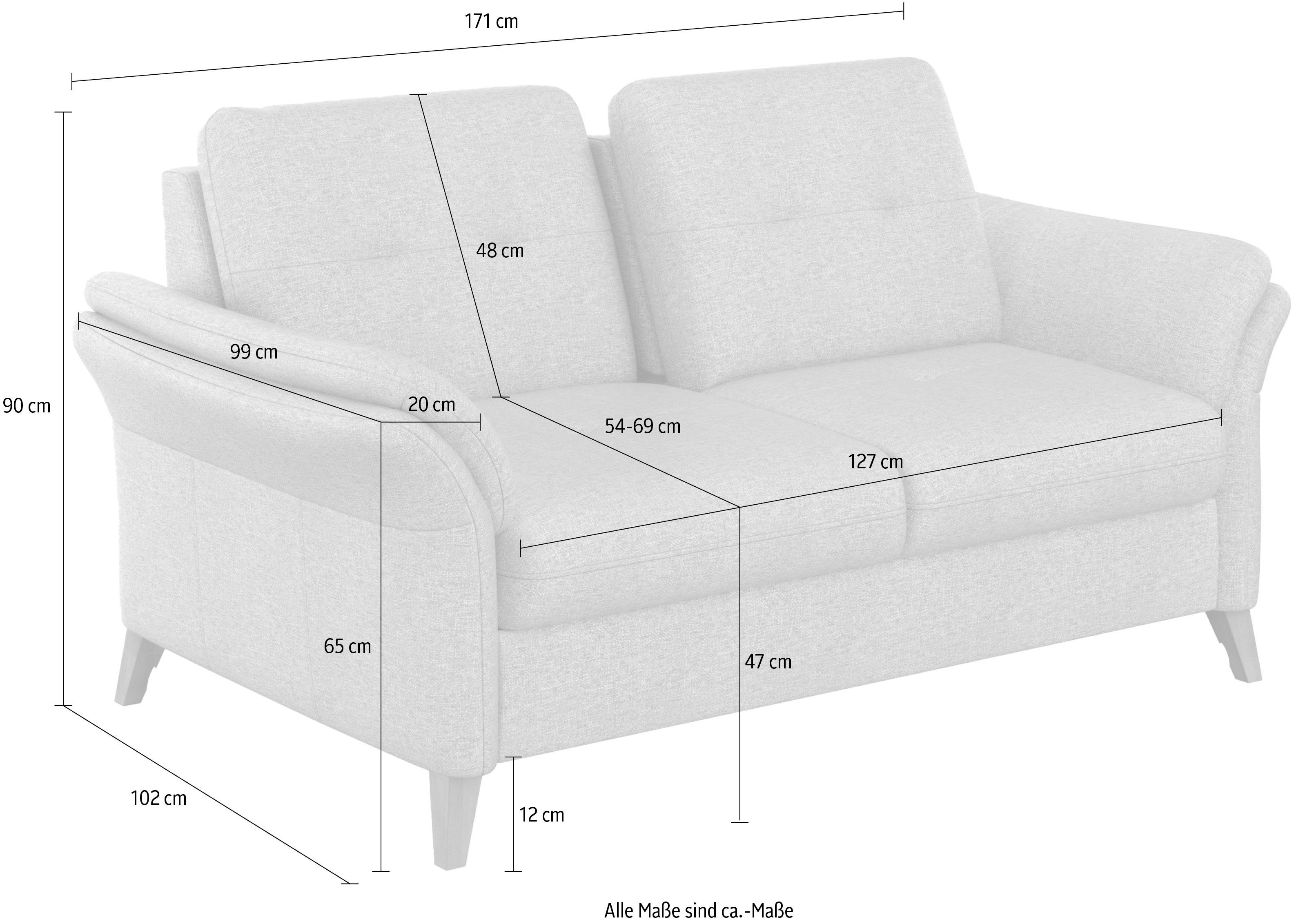 sit&more 2-zitsbank Göteborg inclusief zitdiepteverstelling en binnenvering