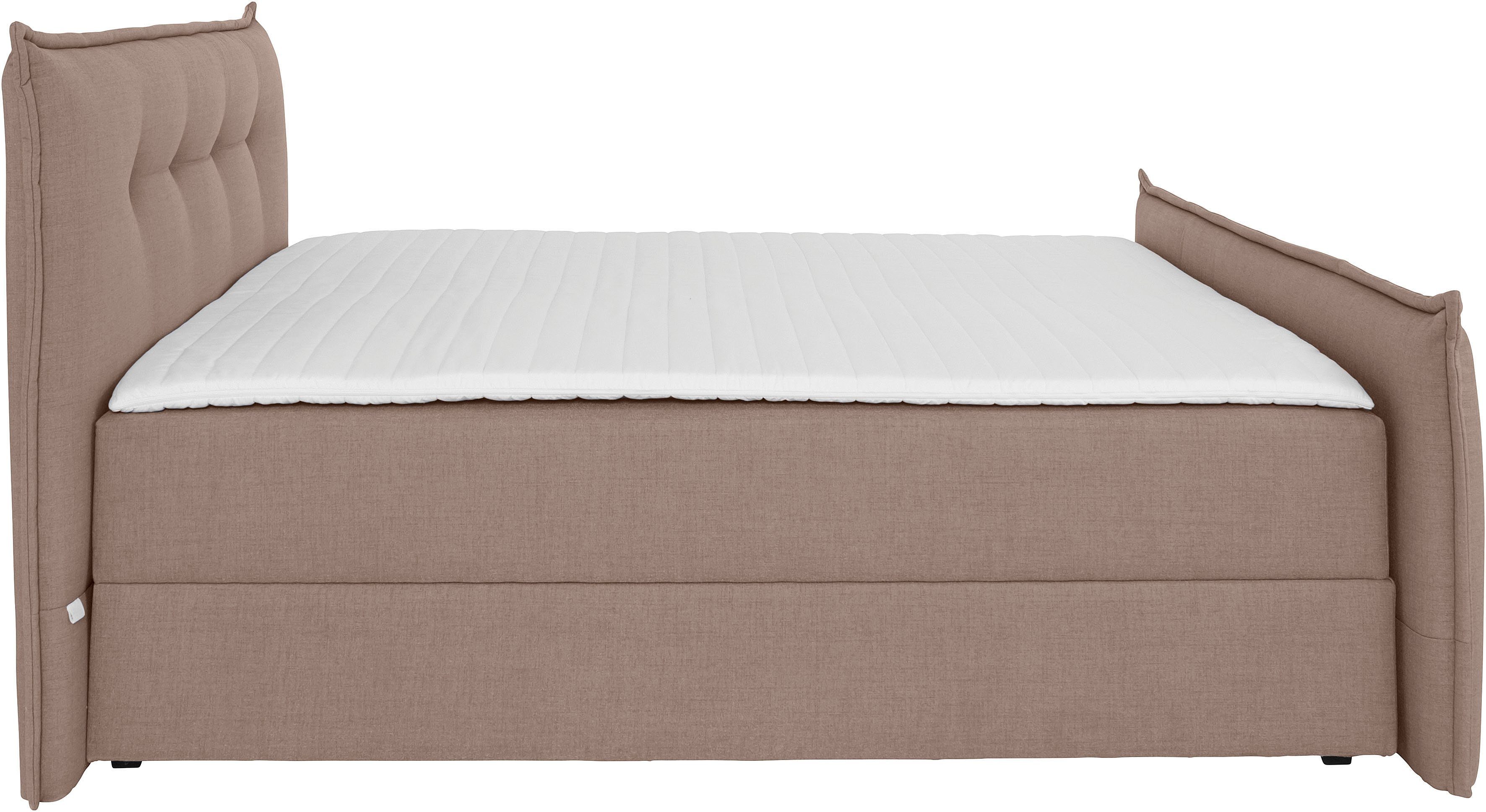 andas Boxspring Lichtgewicht inclusief voetbord, bedkist & topmatras, in 4 breedten en 2 hardheden