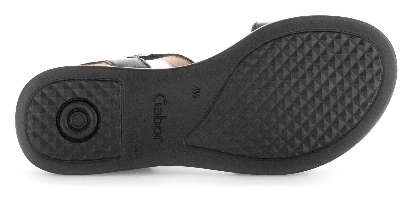 Gabor Sleehaksandaaltjes Rhodos , riemchensandaal, comfort-schoen, zomerschoen met mooie sierspeld