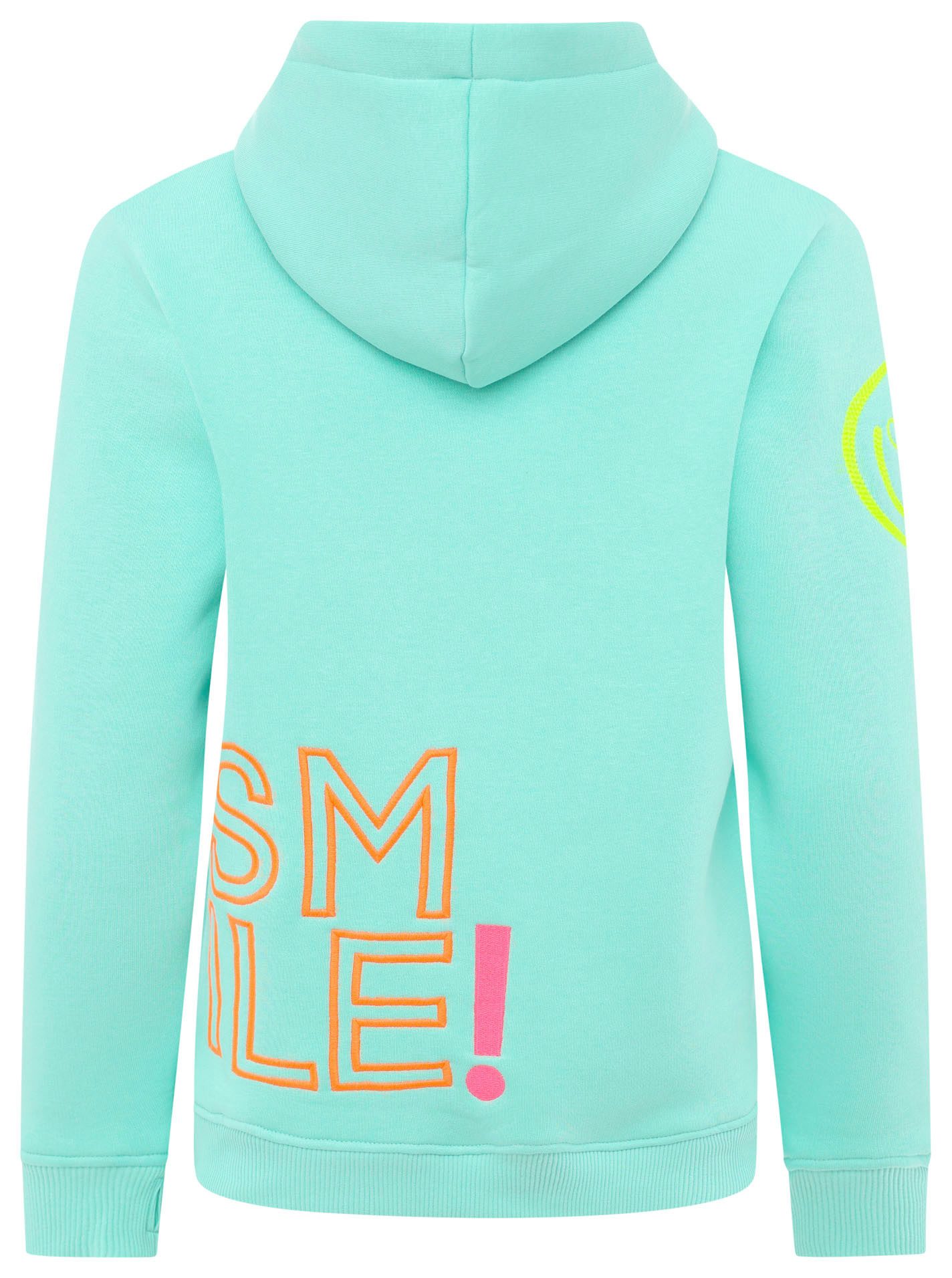 Zwillingsherz Hoodie "Alissa 2.0" met smile borduurwerk voor en achter