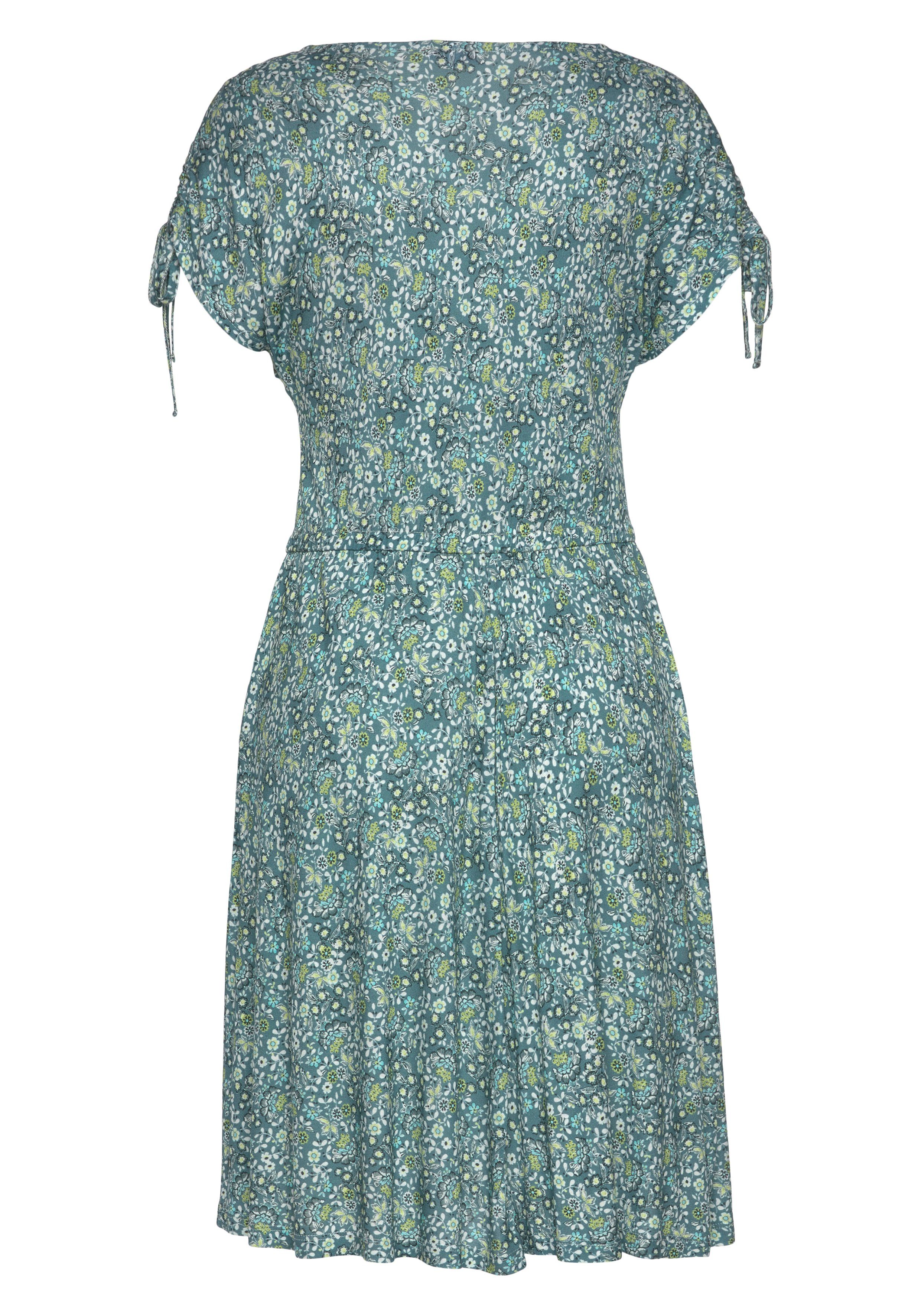 Vivance Jerseyjurk met bloemenprint, soepelvallende zomerjurk, strandjurk