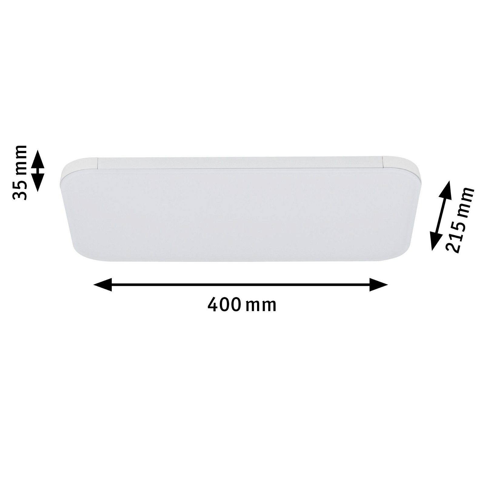 Paulmann Railsysteem-lampen URail Paneel Campo 1541,7lm 15,5W 3000K dimbaar 230V Wit (1-delig)