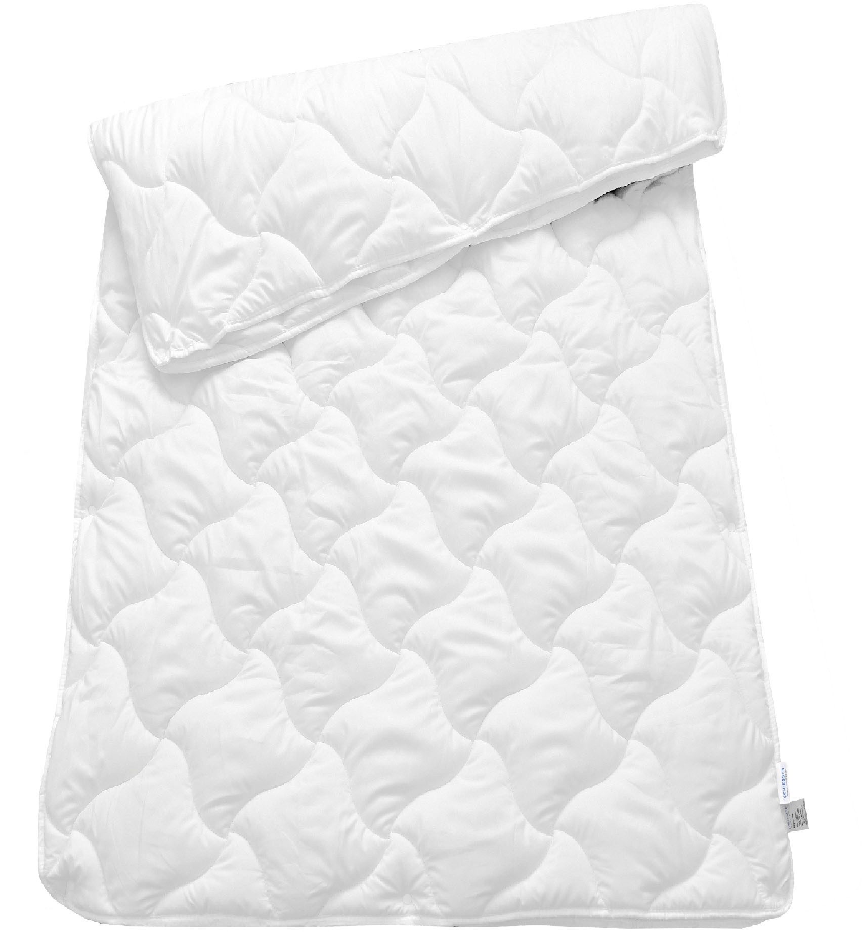 Schiesser 4-seizoenendekbed Lykke - 2 samenknopbare dekbedden voor zomer en winter 4-seizoenen dekbedden maat 155 cm x 220 cm wit