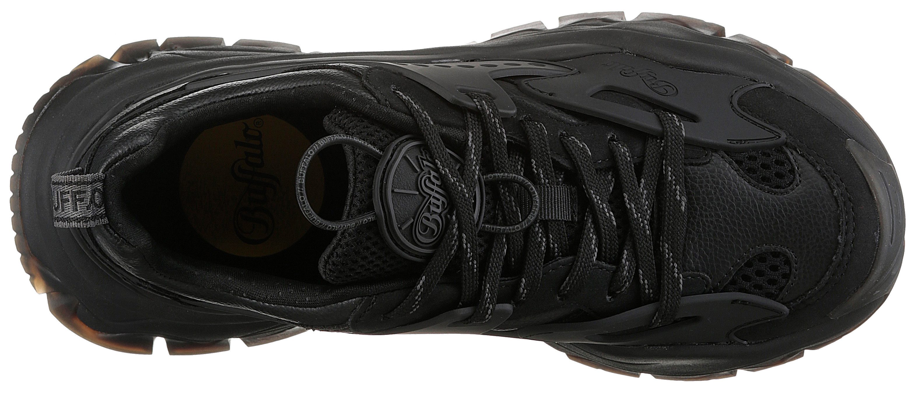 Buffalo Plateausneakers TRAIL ONE veterschoen, chunky sneaker, lage schoen met plateausool
