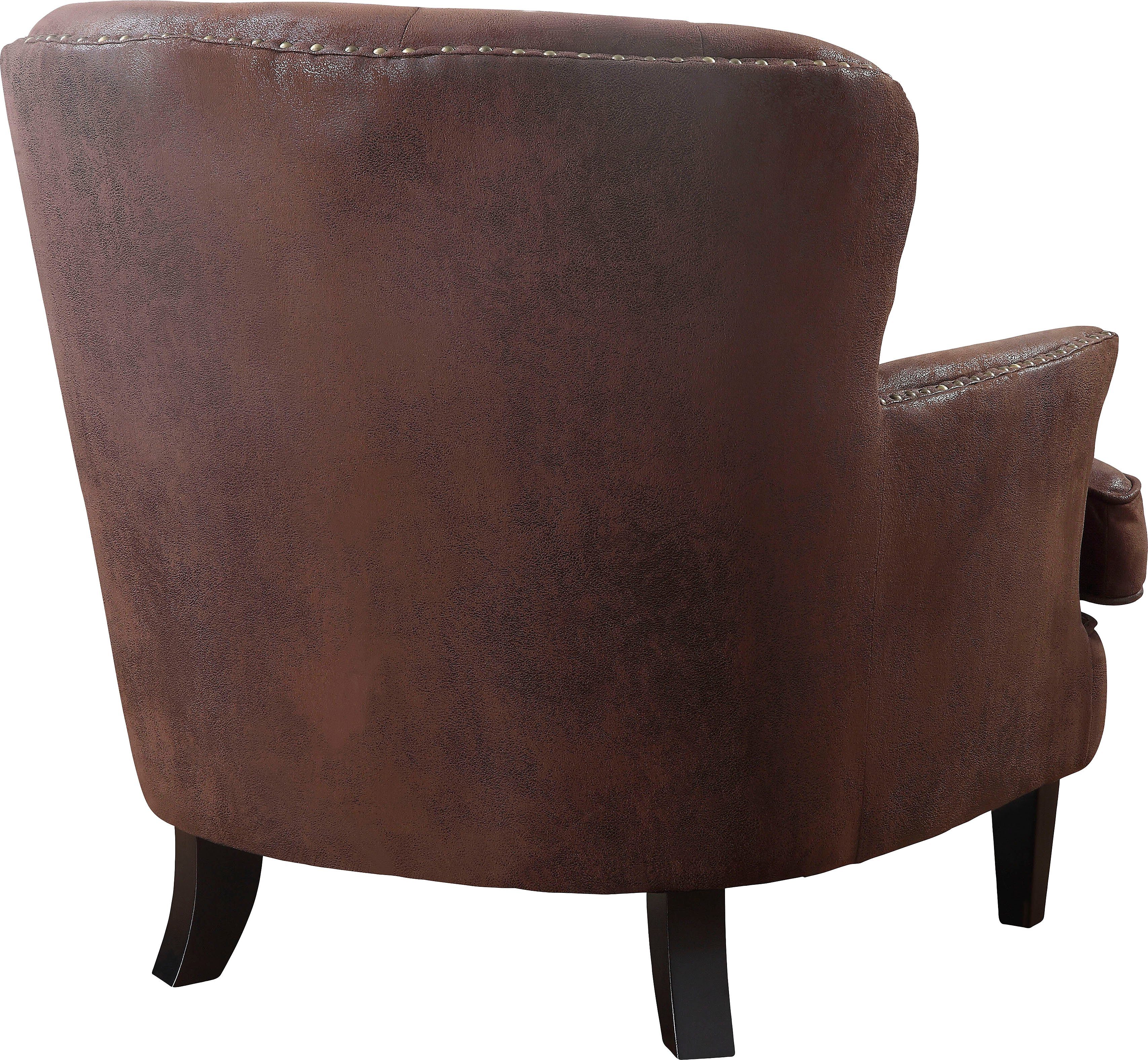 ATLANTIC home collection Fauteuil Luipaard met pocketveringskern