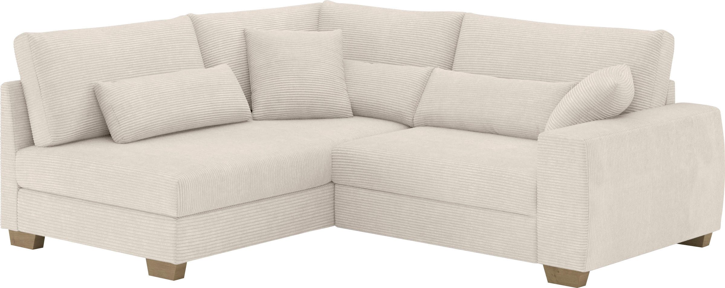 Mr. Couch Hoekbank Helena L-vorm Met binnenvering, optioneel met bed en pocketvering