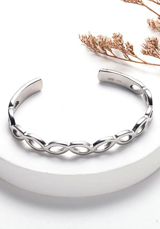 Kingka Klemarmband ORIVA Leaves, SB2211S met zirkoon (synthetisch)