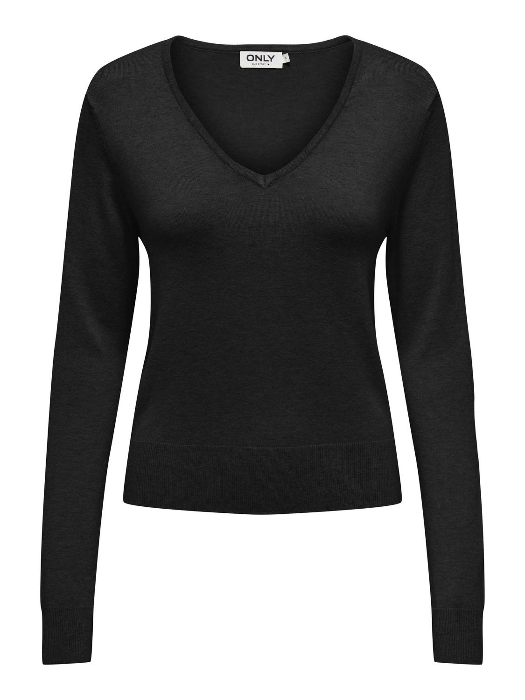 Only Gebreide trui ONLVENICE LIFE LS VNECK PULLOVER KNT NCA