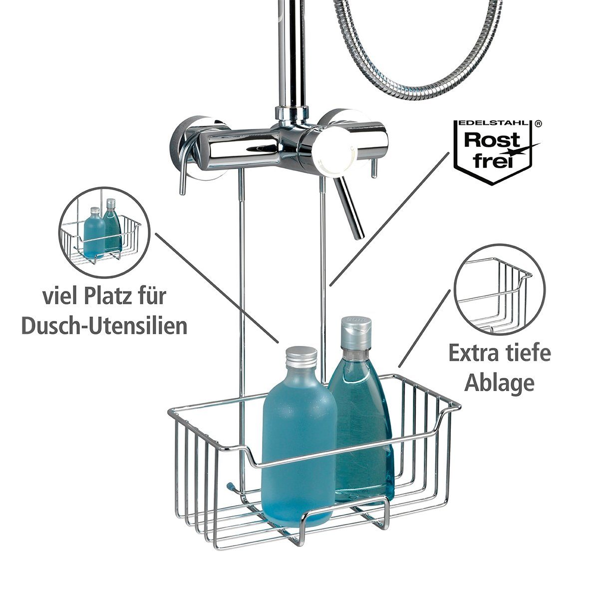 WENKO Opbergmand Milo voor de douche