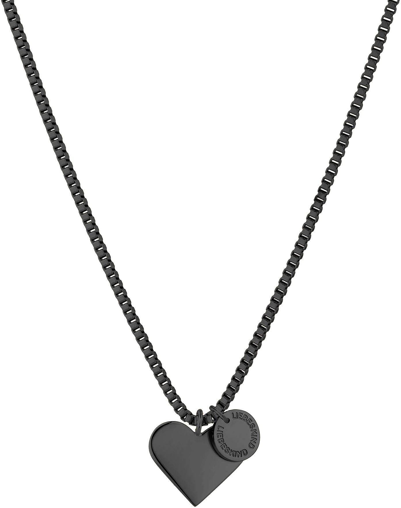 Liebeskind Berlin Ketting met hanger Schmuck Geschenk Edelstahl Halskette Herz LJ-0503-N-45 LJ-0811-N-45