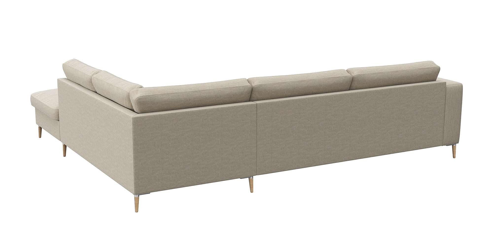 FLEXLUX Hoekbank Fiore, zitconstructie met hoogwaardig koudschuim voor meer zitcomfort