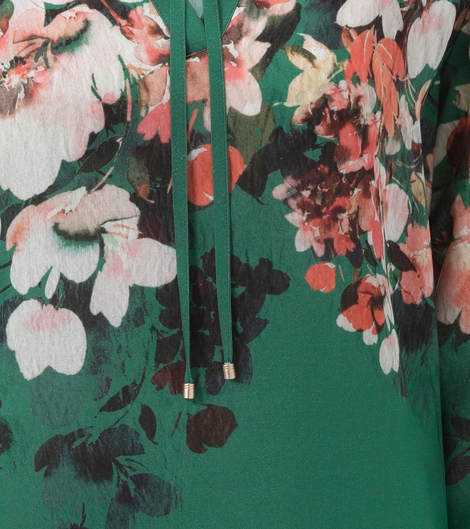 Aniston CASUAL Blouse zonder sluiting met kleurrijke bloemen gedessineerd - nieuwe collectie