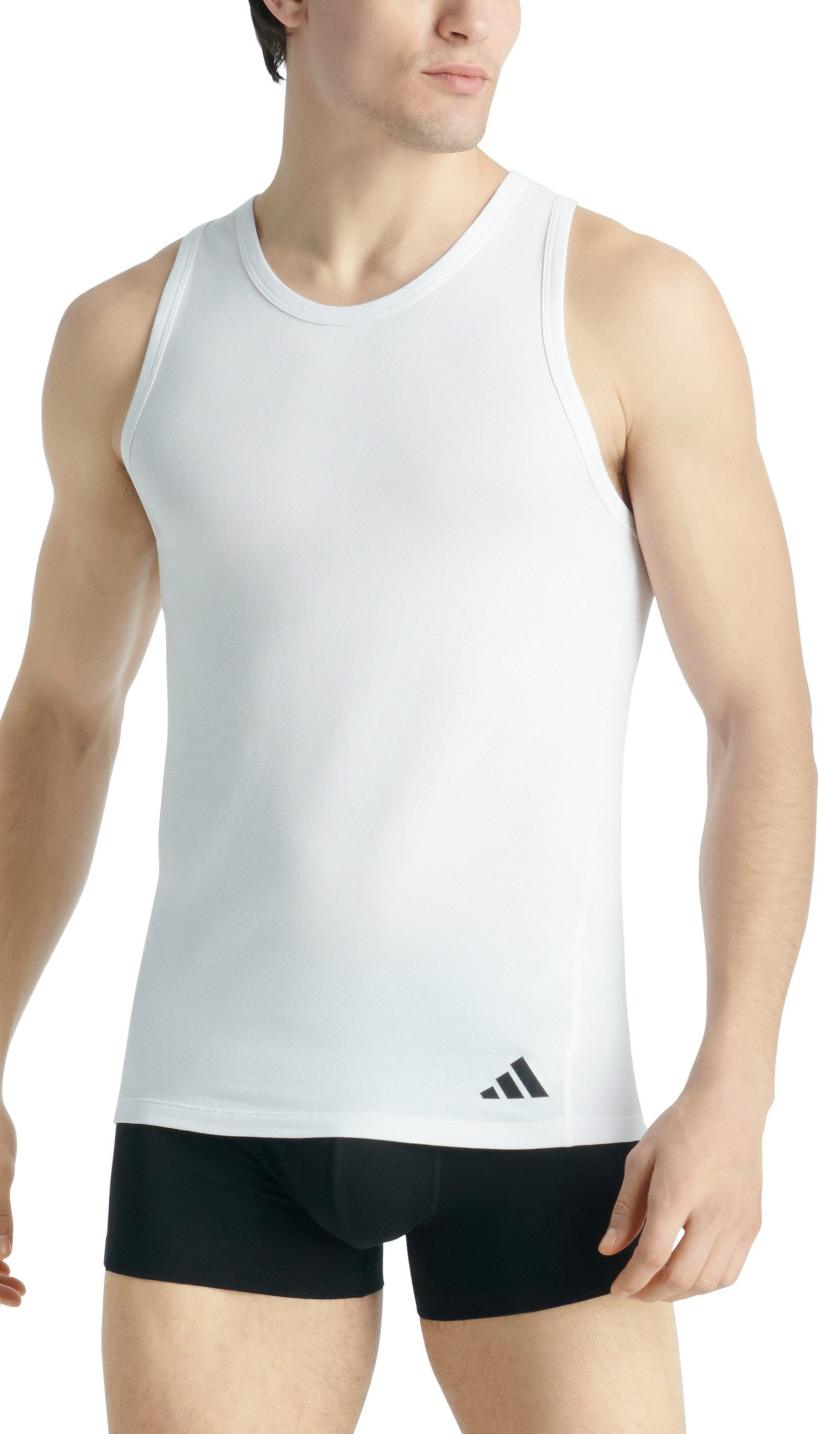 adidas Sportswear Tanktop Active Flex Cotton Ergonomisch met geventileerde netpas aan de rug (Set van 2)