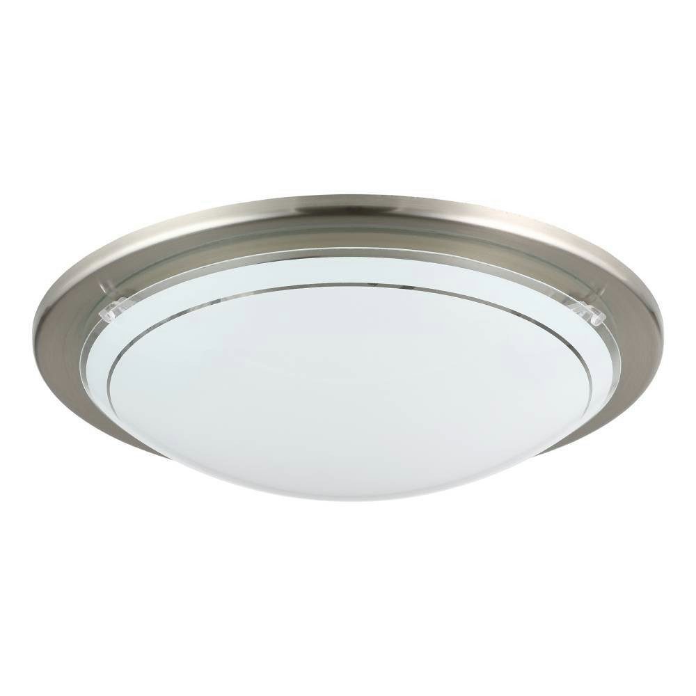 EGLO Plafondlamp PLANET 1 plafondlamp, nikkel-mat, staal, glas, keukenlamp, E27 (1 stuk)