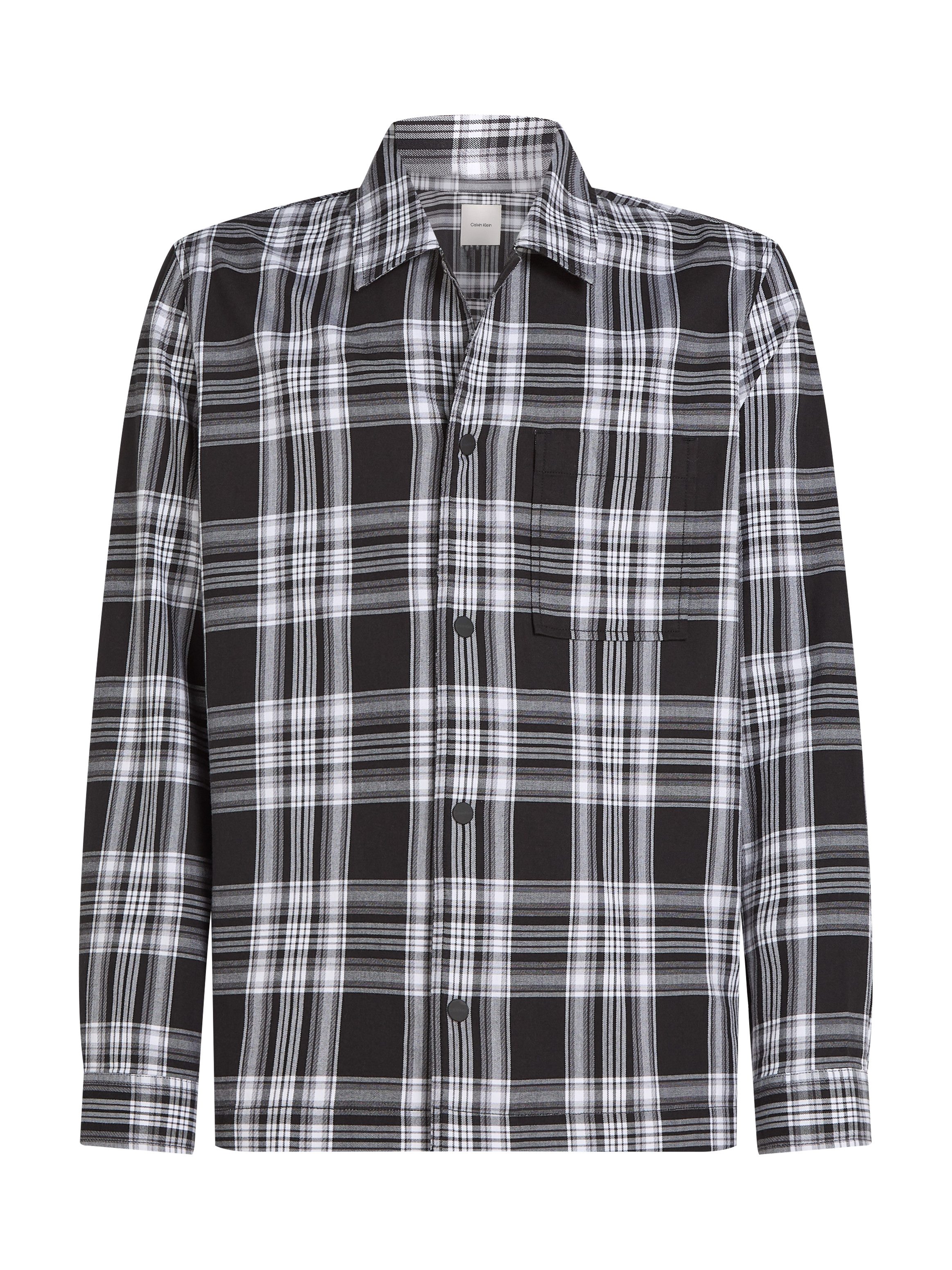 Calvin Klein Geruit overhemd TWILL CHECK SNAPS OVERSHIRT