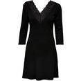 only mini-jurk onlolivia 3-4 lace mix dress met inzet bovenaan zwart