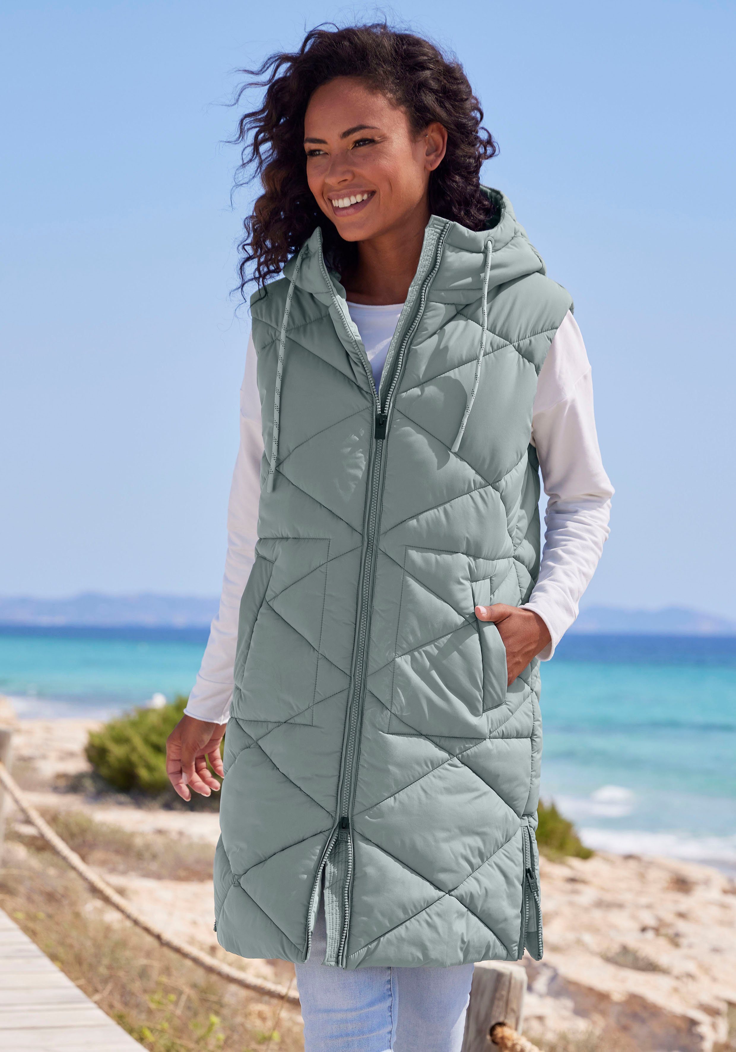 Elbsand Bodywarmer met een capuchon