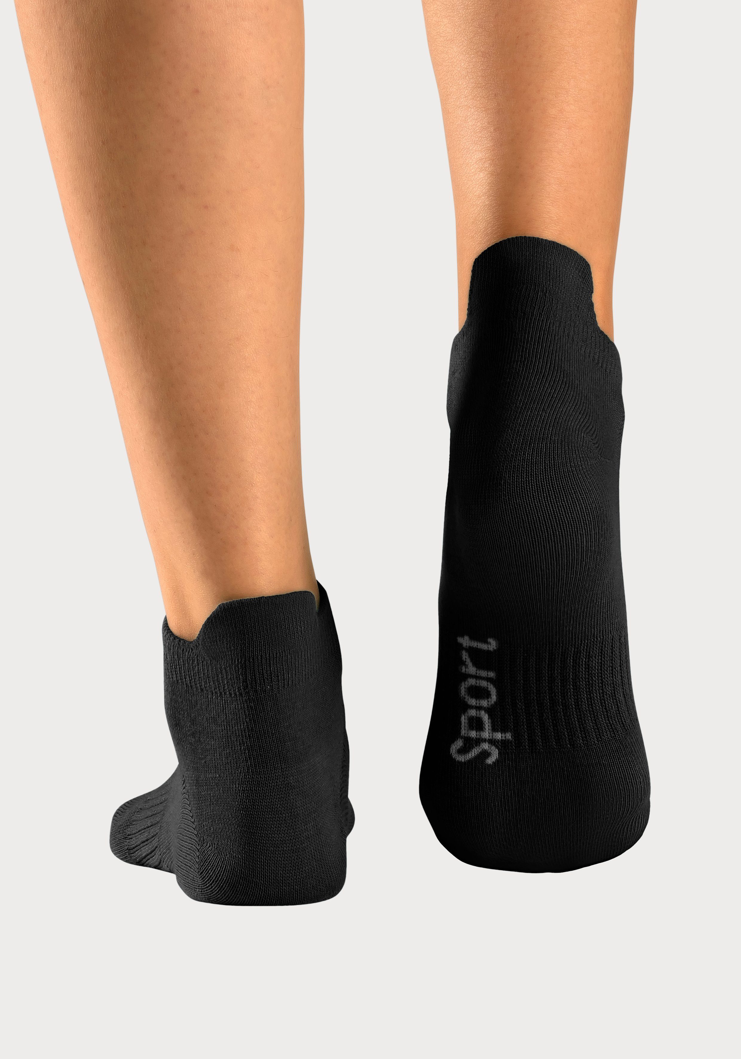 Bench. Sneakersokken met fijne mesh constructie en middenvoetrubber (set, 6 paar)