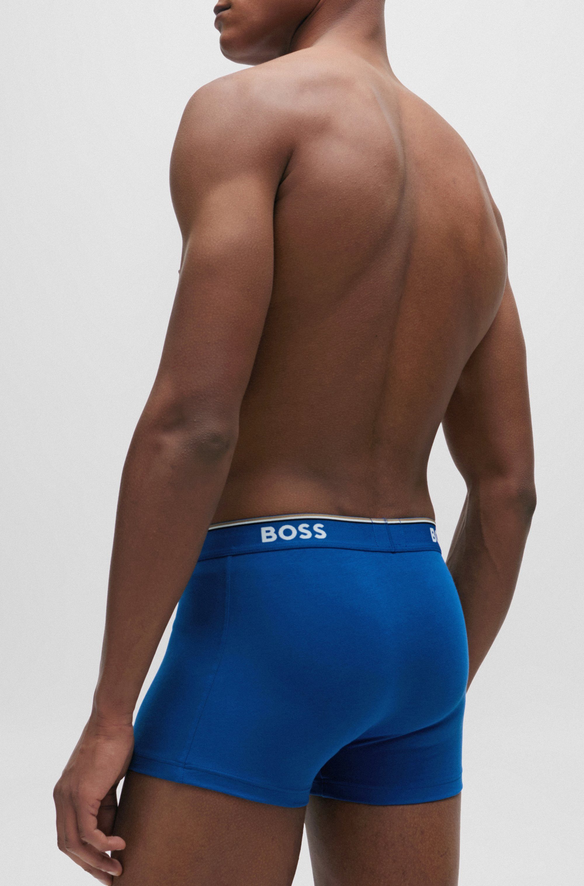 BOSS Boxershort TRUNK 3 PACK met boss opdruk op de tailleband (3 stuks)