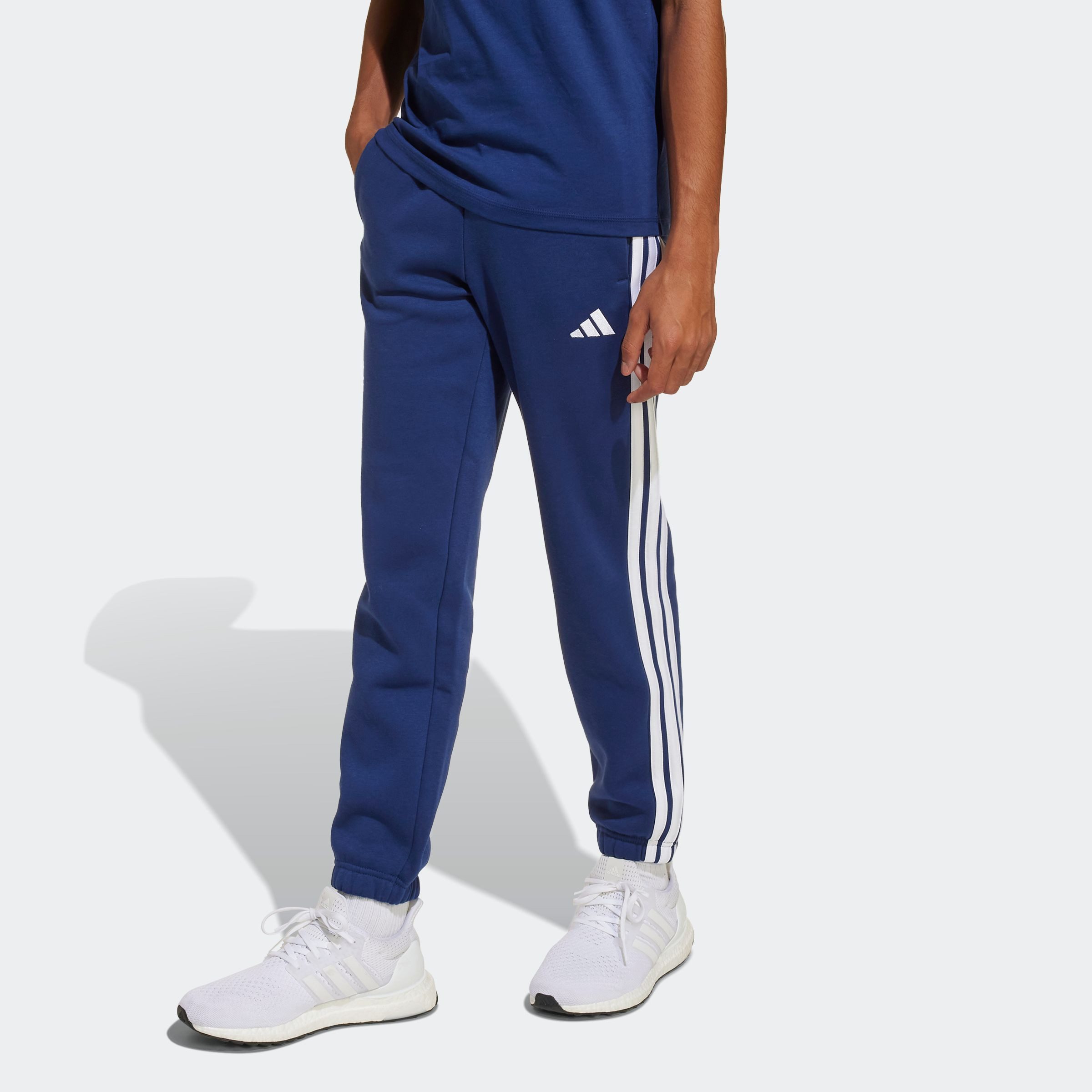 adidas Sportswear Sportbroek J 3S FL PT 280 (1-delig) kinderen trainingsbroeken maat 140 blauw