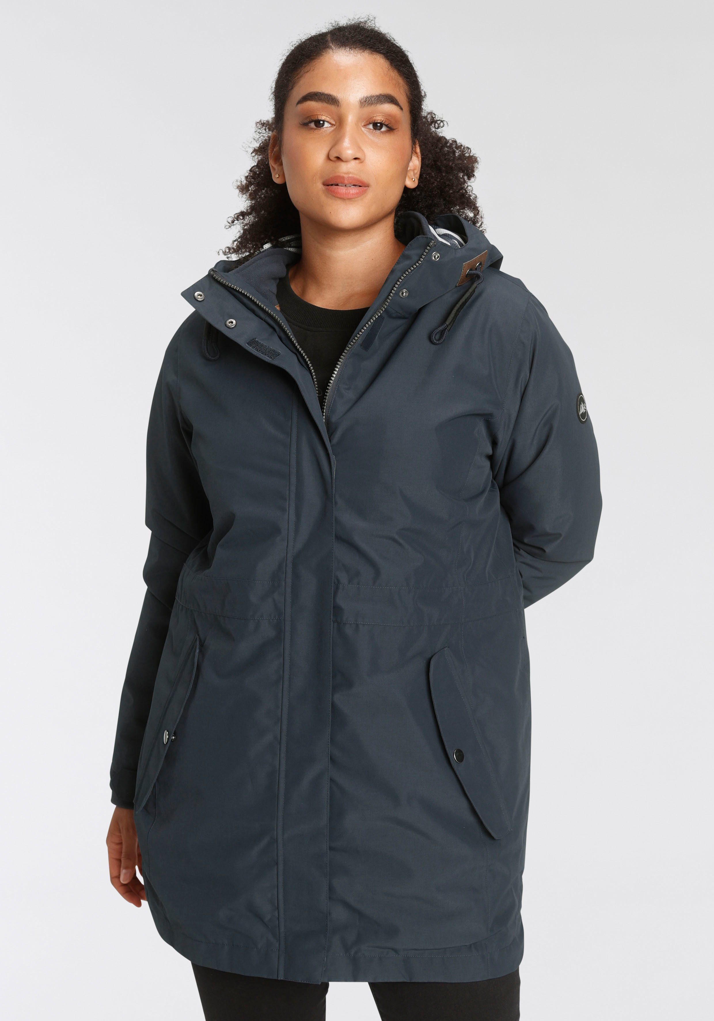 Polarino Functionele 3-in-1-parka ademend, winddicht, waterdicht, met 2-weg rits