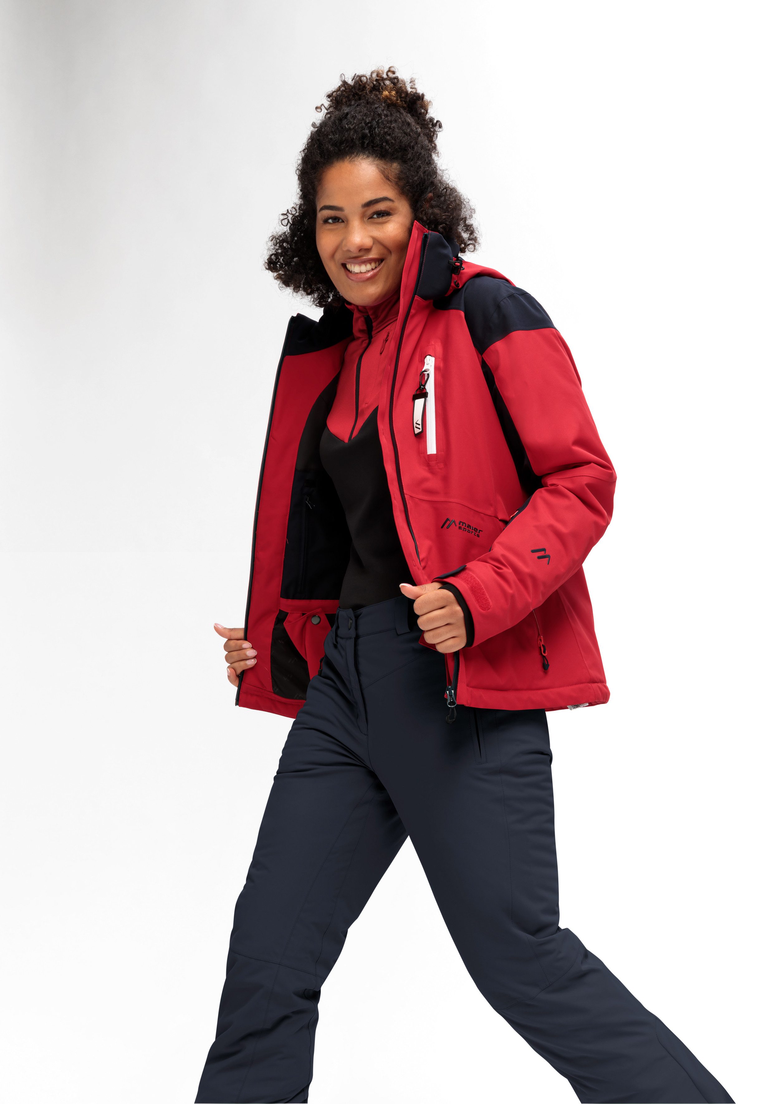 Maier Sports Ski-jack Vratna Dames winterjas, wind/waterdicht, 4 ritszakken en capuchon