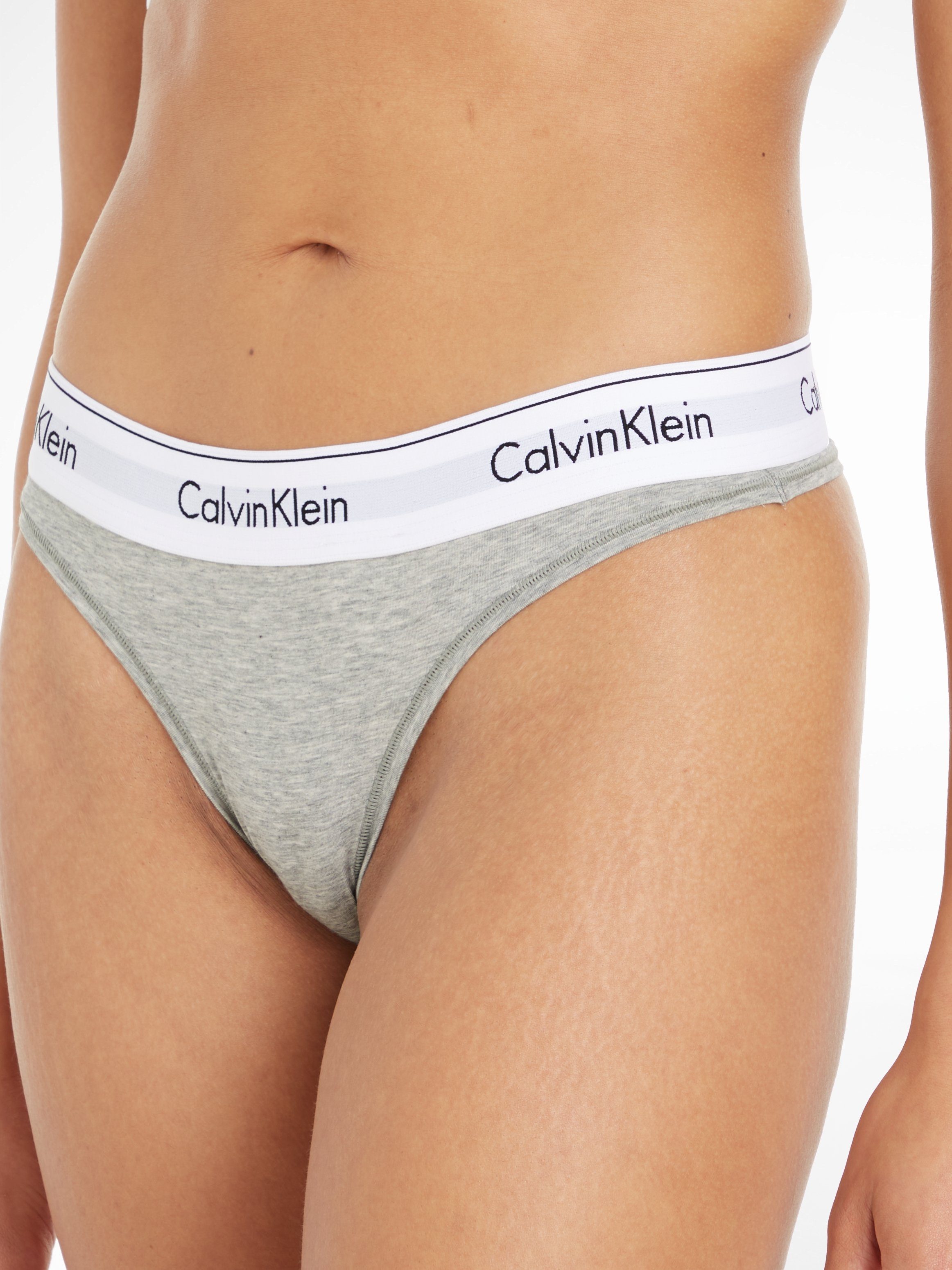 Calvin Klein String Modern Cotton met brede boord