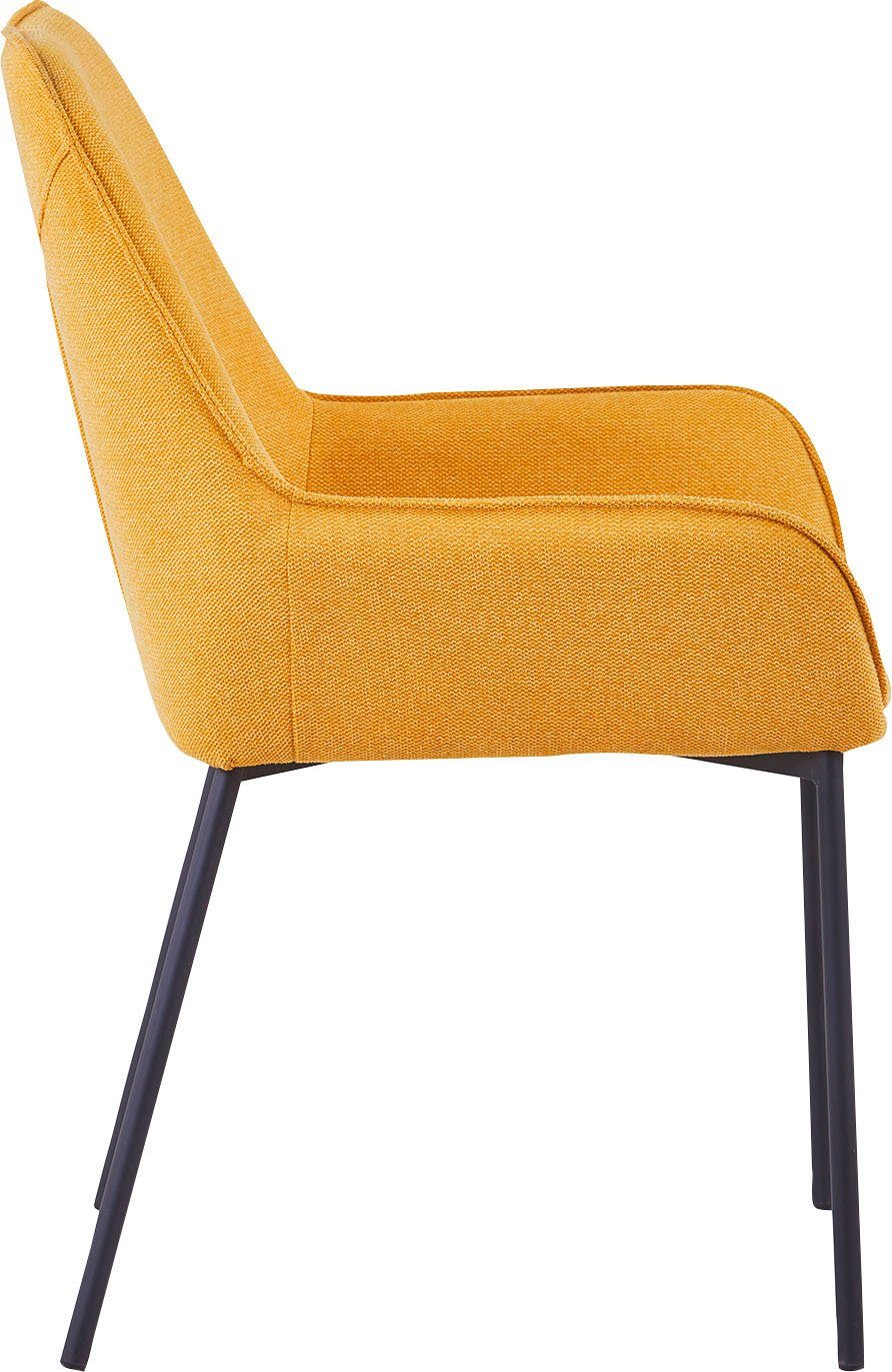 SalesFever Eetkamerstoel Bekleding van structuurstof (set, 2 stuks)