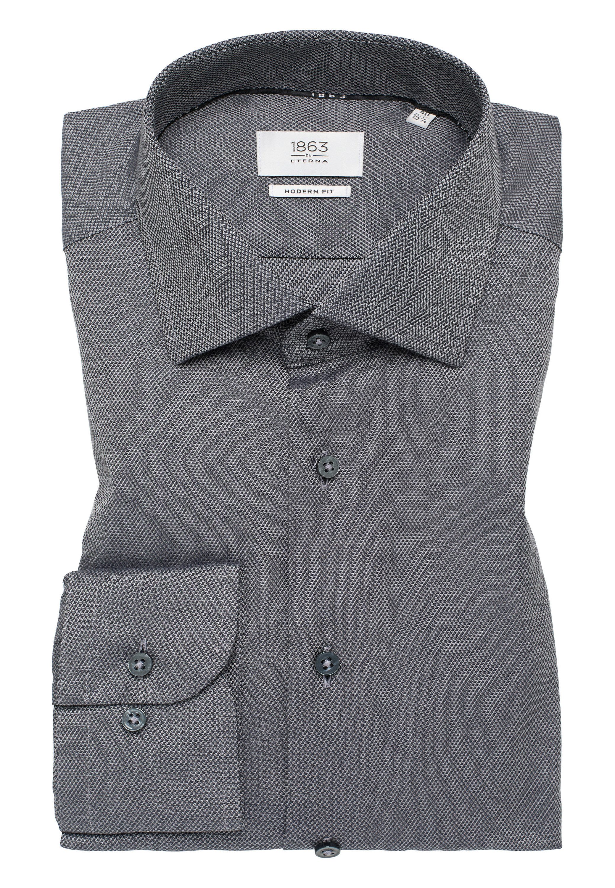 Eterna Overhemd met lange mouwen MODERN FIT NON IRON (strijkvrij)