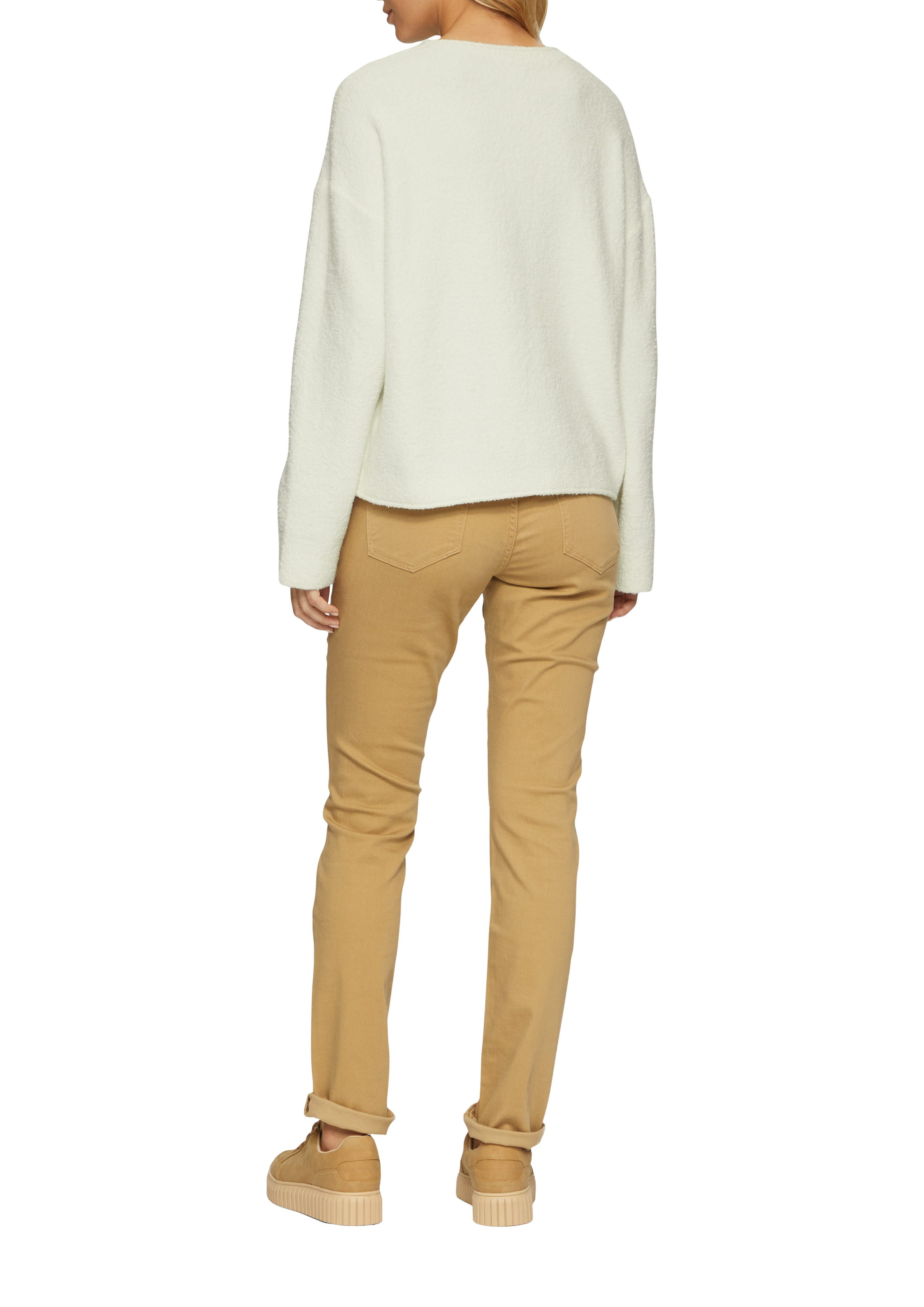 s.Oliver Gebreide trui in bouclé-look