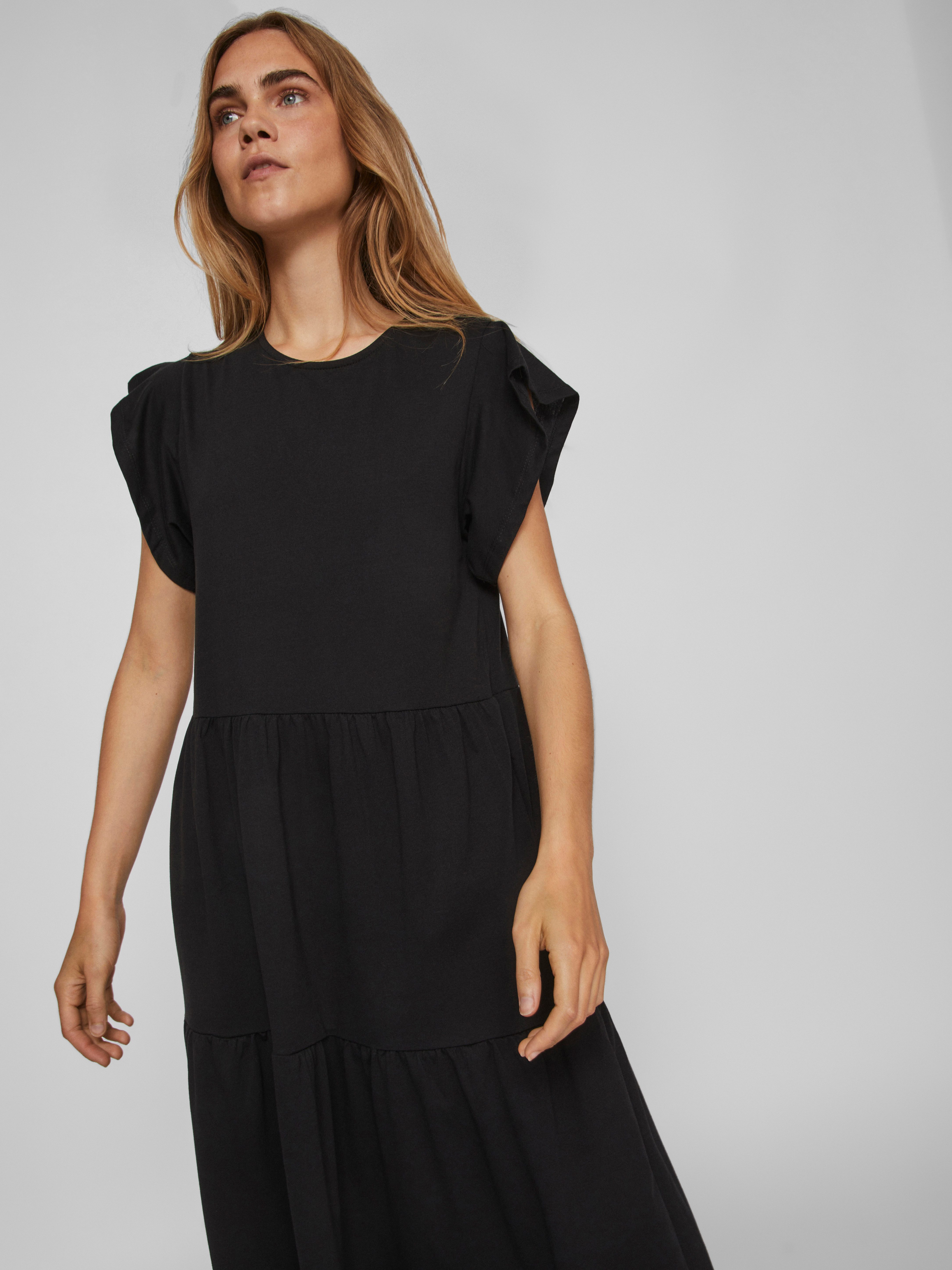 Vila Zomerjurk VISUMMER S/S MIDI DRESS - NOOS