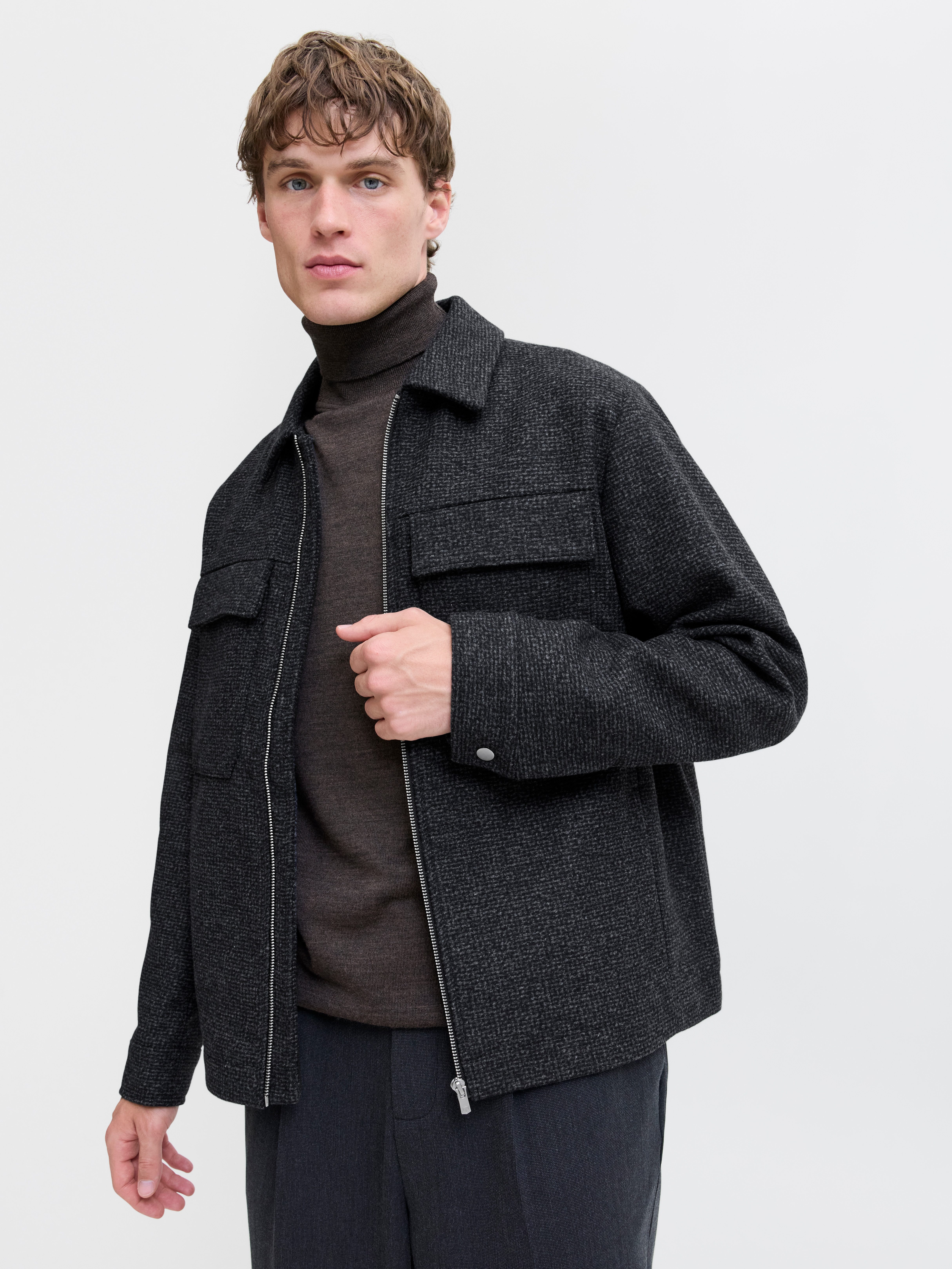 Jack & Jones Wollen jack JPRCCRUSSEL WOOL BLEND JACKET SN