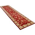 theko loper royal ziegler 503 tapijtloper, zuivere wol, handgetuft, orint-look, ideaal in hal en hal rood